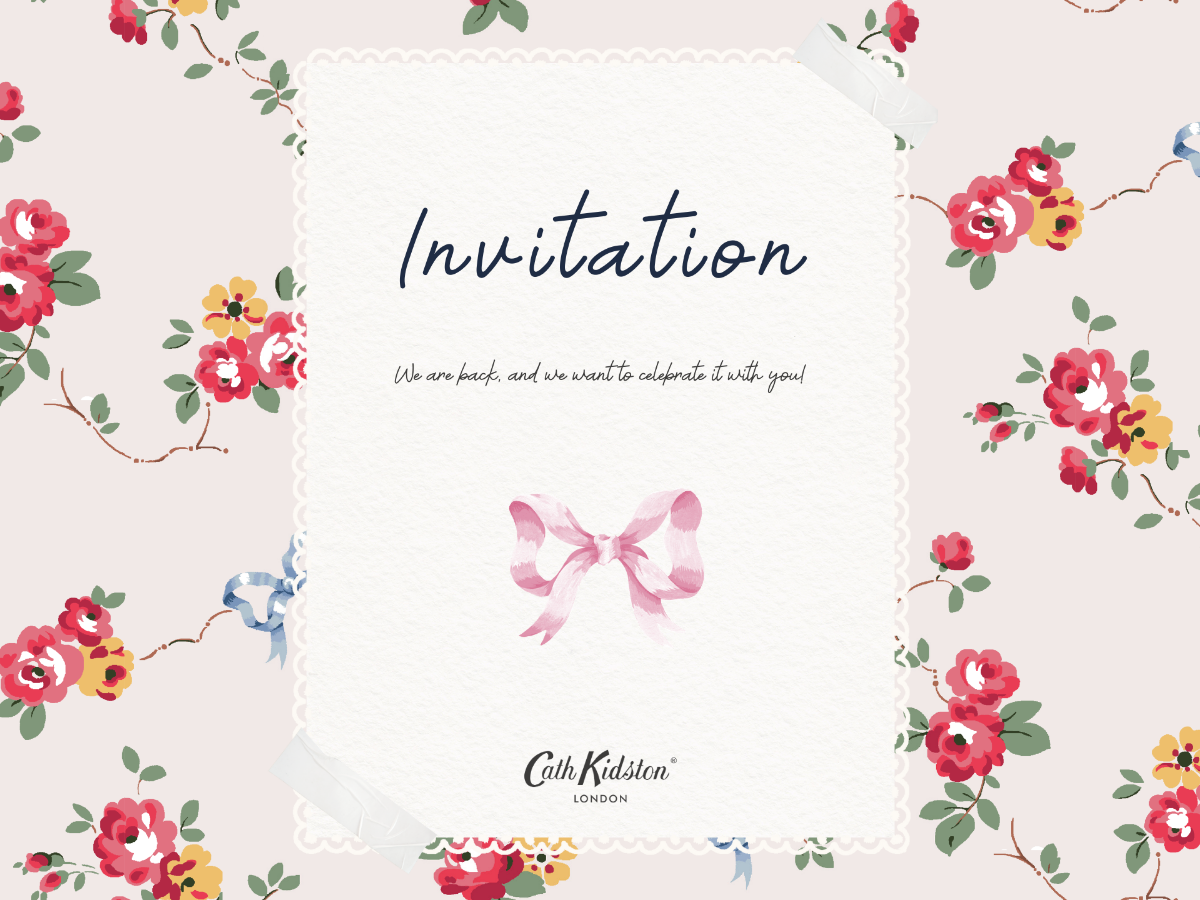 【フォロワー限定】Cath Kidston 表参道店オープニング記念レセプションパーティーご招待!