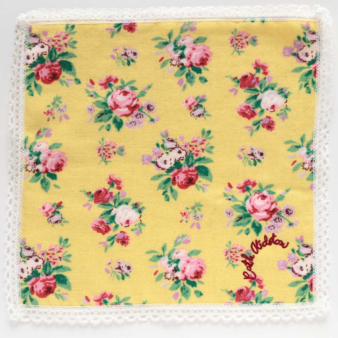 大判 表ガーゼ・裏タオルハンカチ(28cm)ICON FLORAL