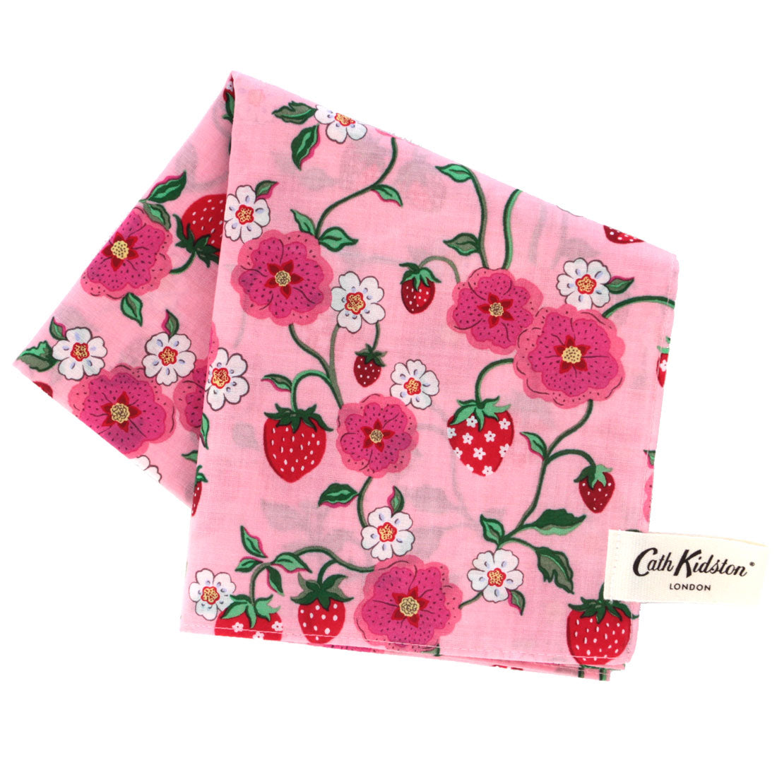 いちごプリントハンカチ | Cath Kidston 日本公式オンラインストア
