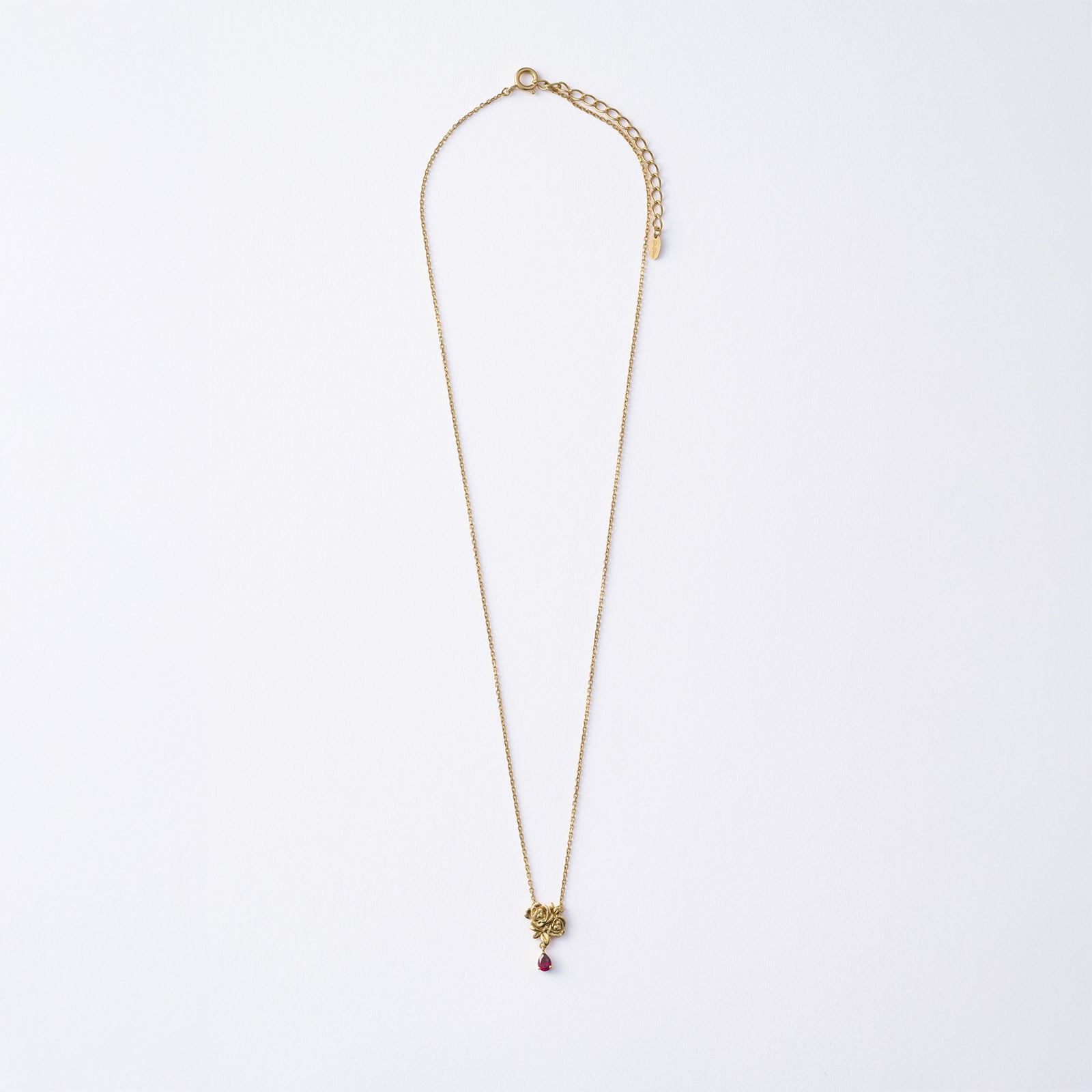 イエローゴールド ネックレス Bows&Rose