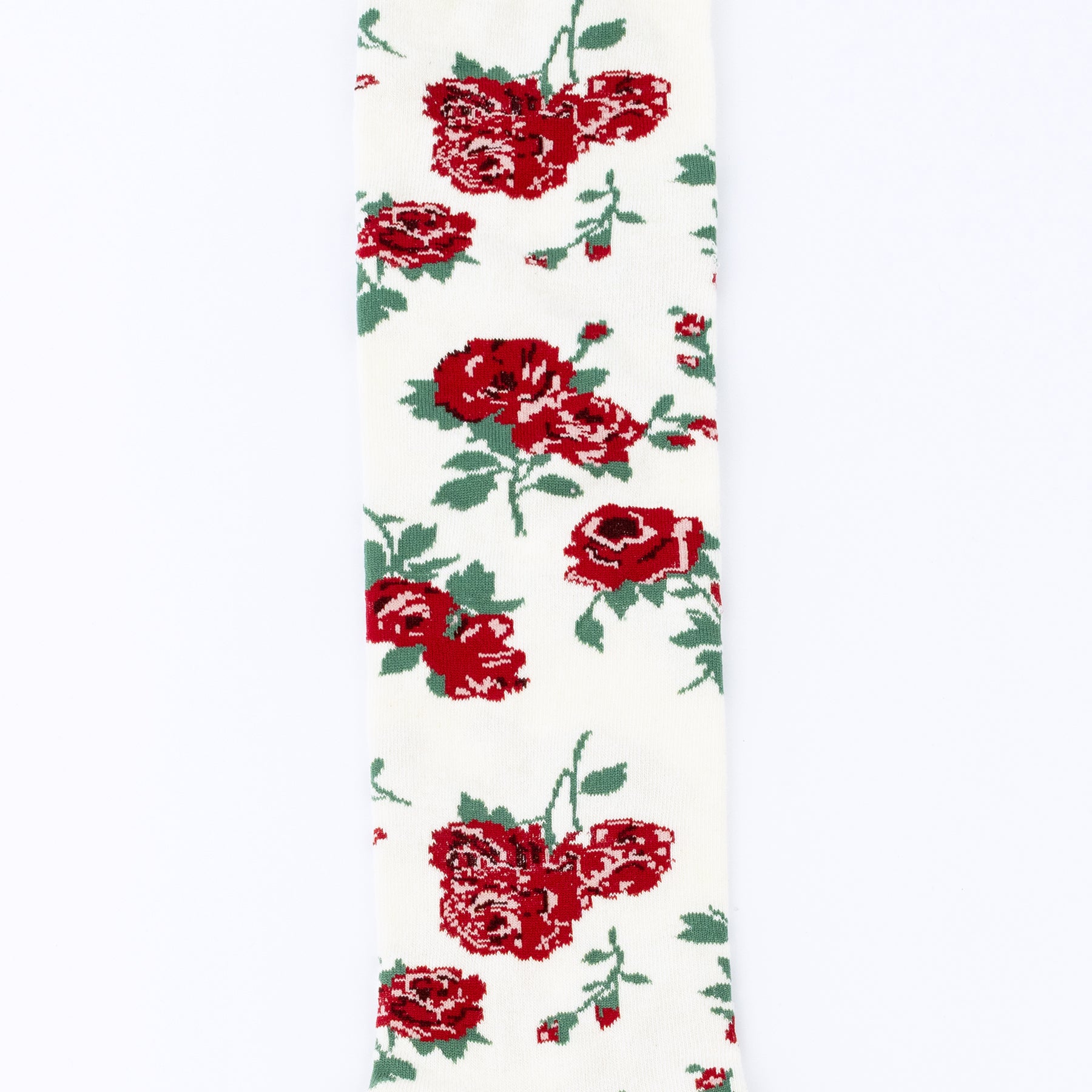 ローズジャガードハイソックス Rose sprigs