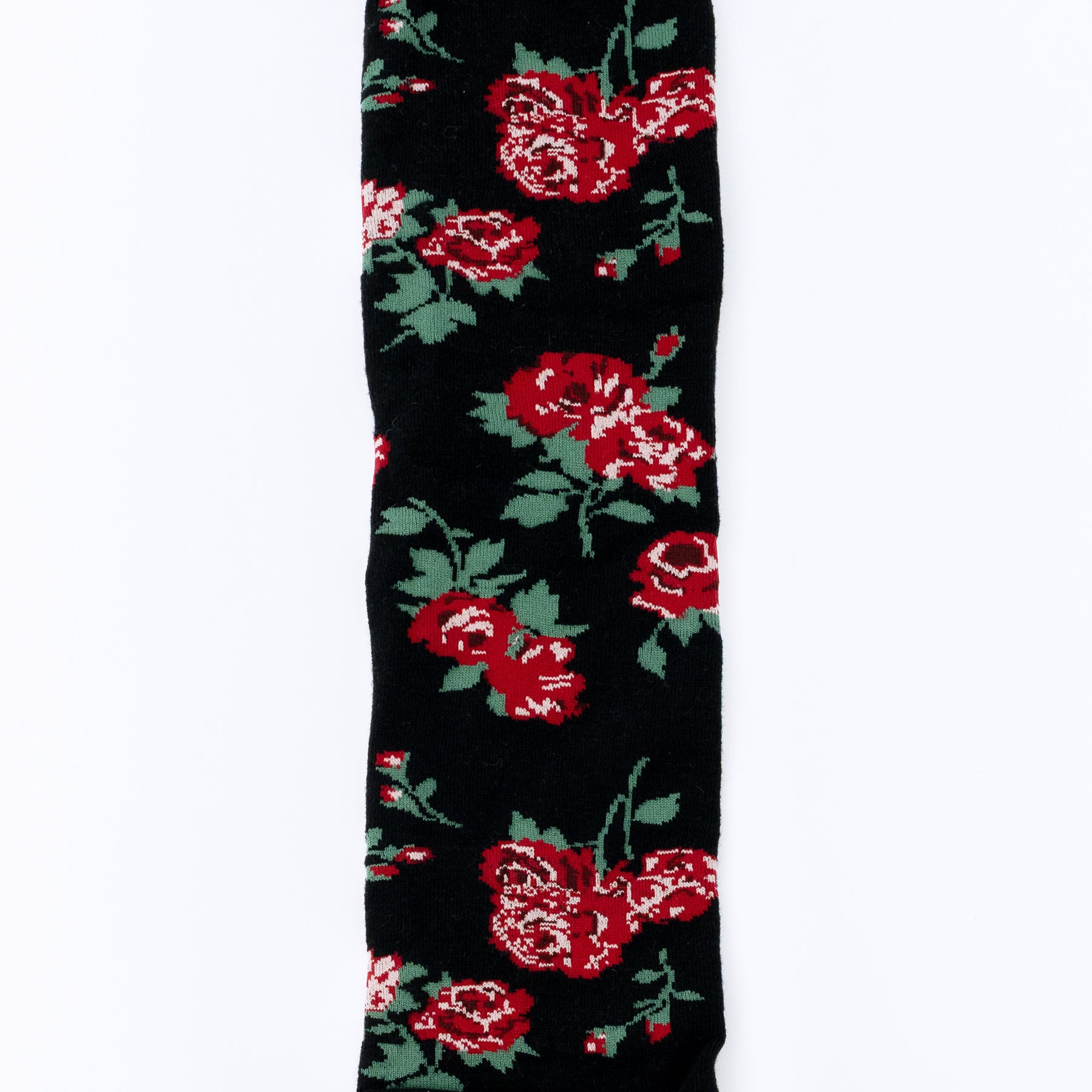 ローズジャガードハイソックス Rose sprigs