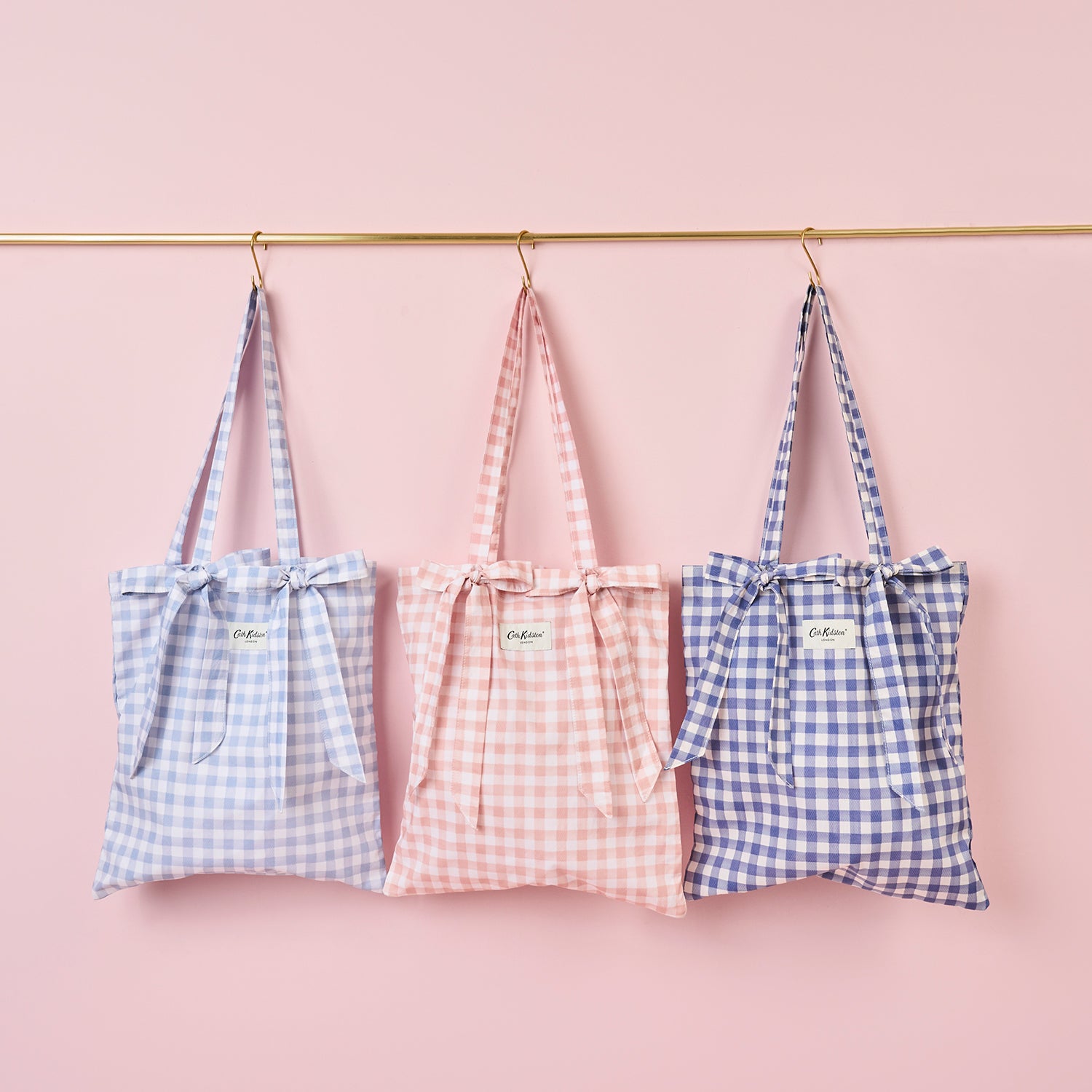 リボントートバッグ Painted Gingham