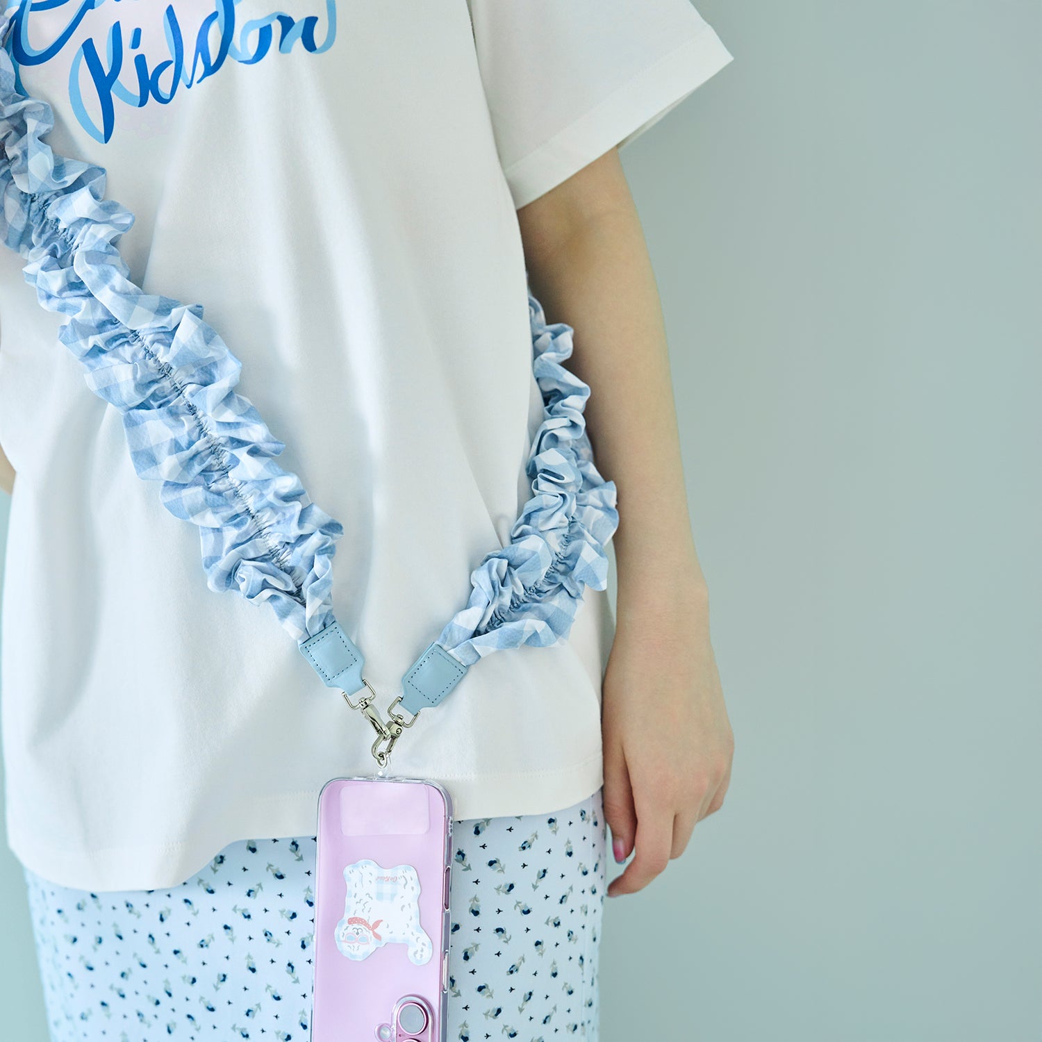 ギャザーショルダーストラップ Painted Gingham