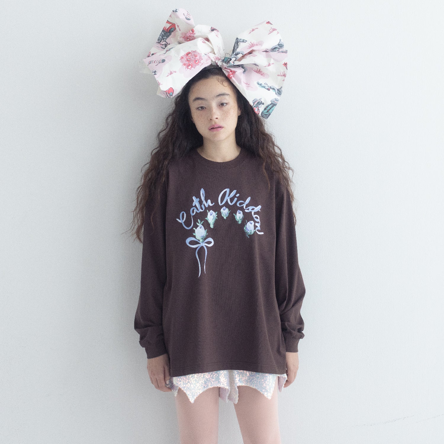 ロングスリーブTシャツ Ribbon Floral