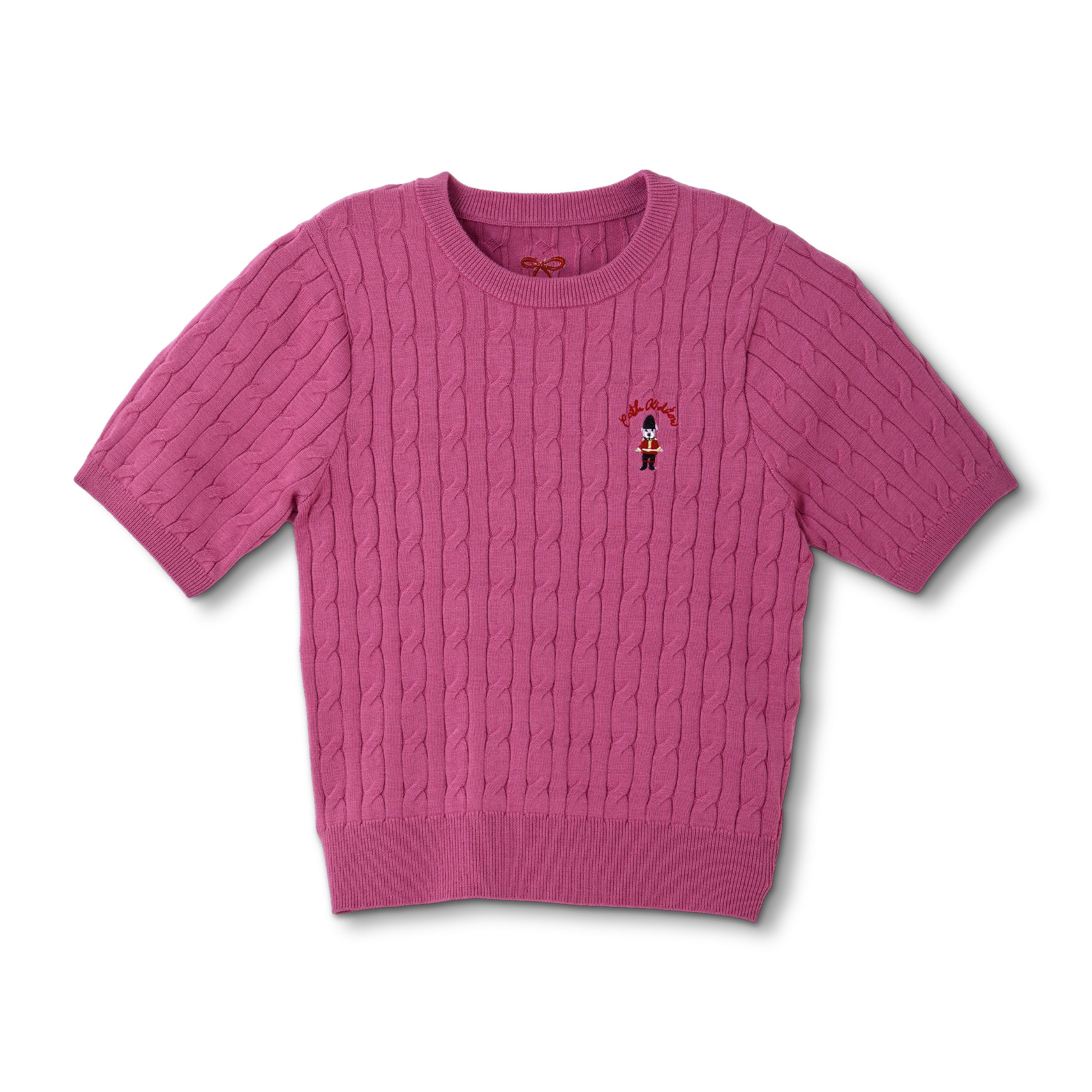 ショートスリーブニットトップス London Dog