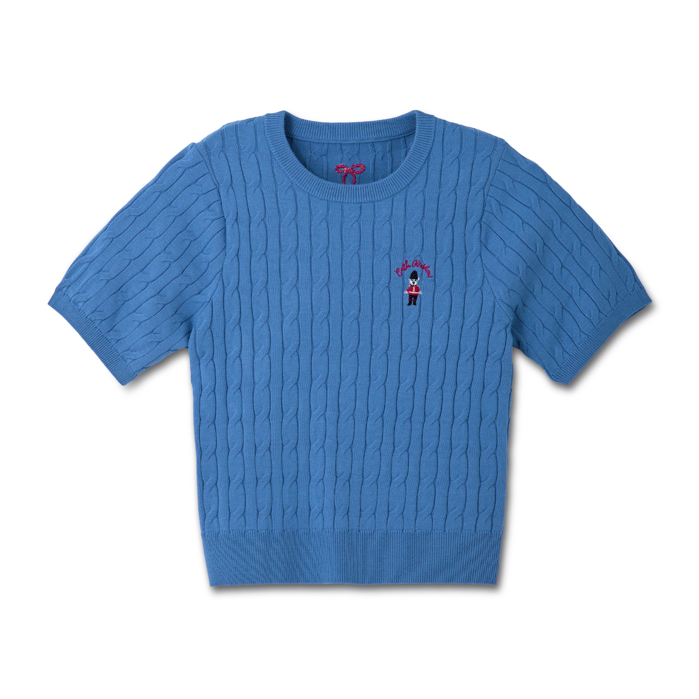 ショートスリーブニットトップス London Dog