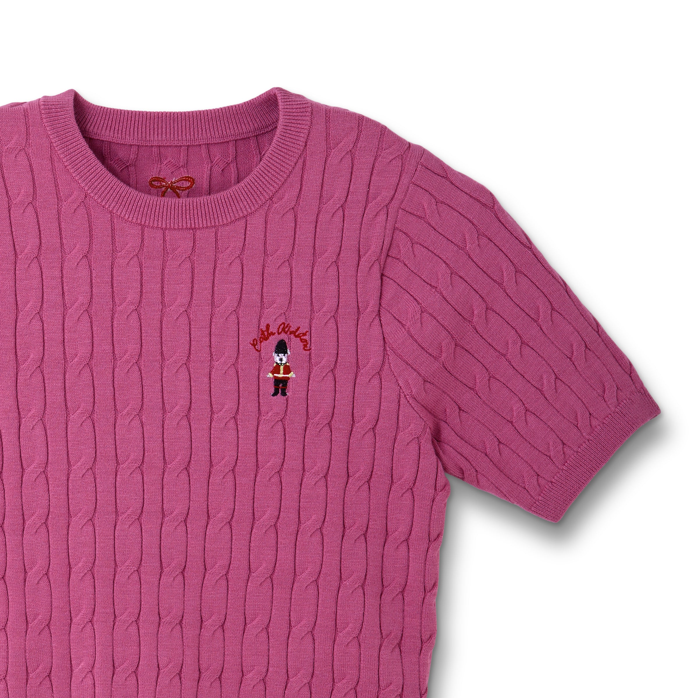 ショートスリーブニットトップス London Dog