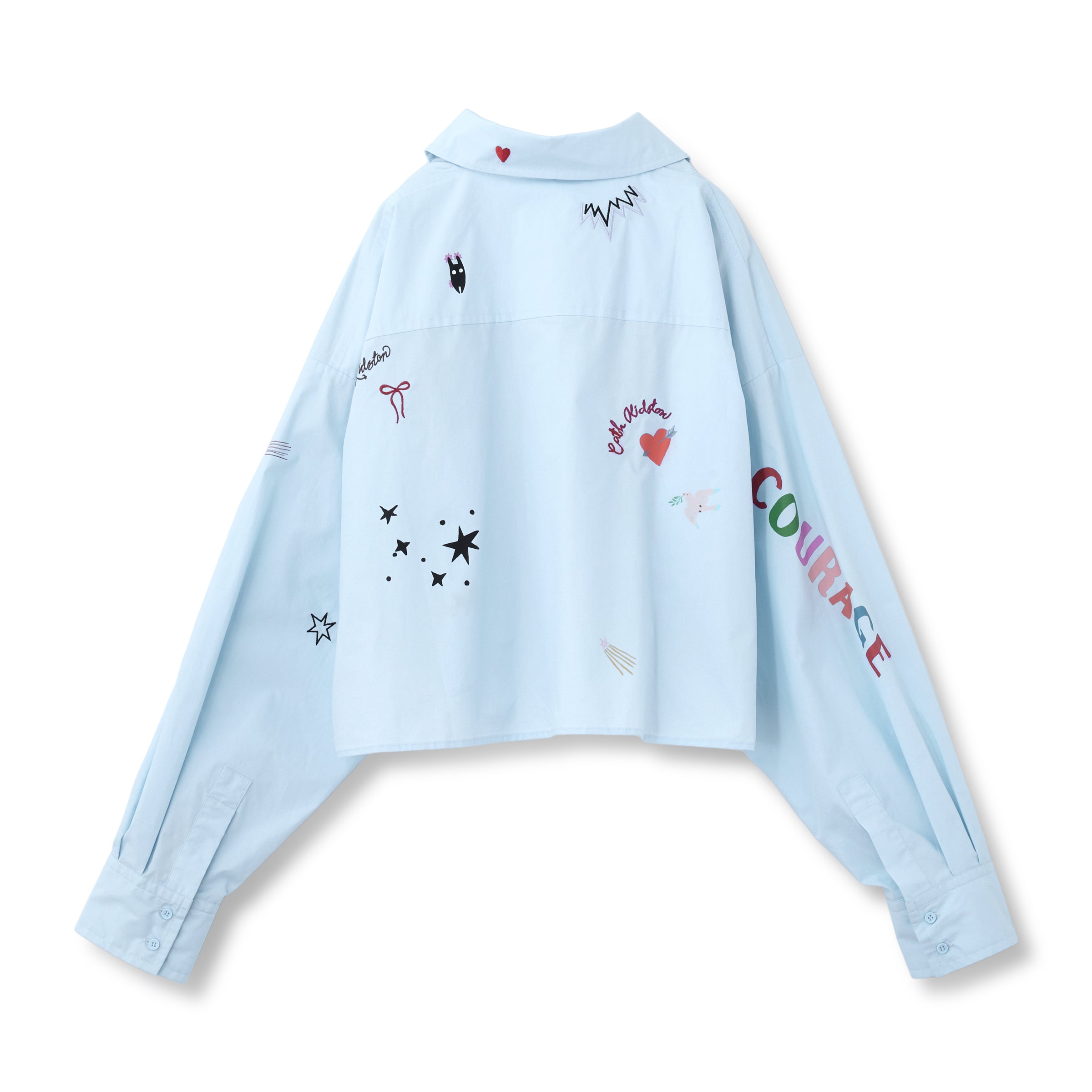 コラージュショートシャツ