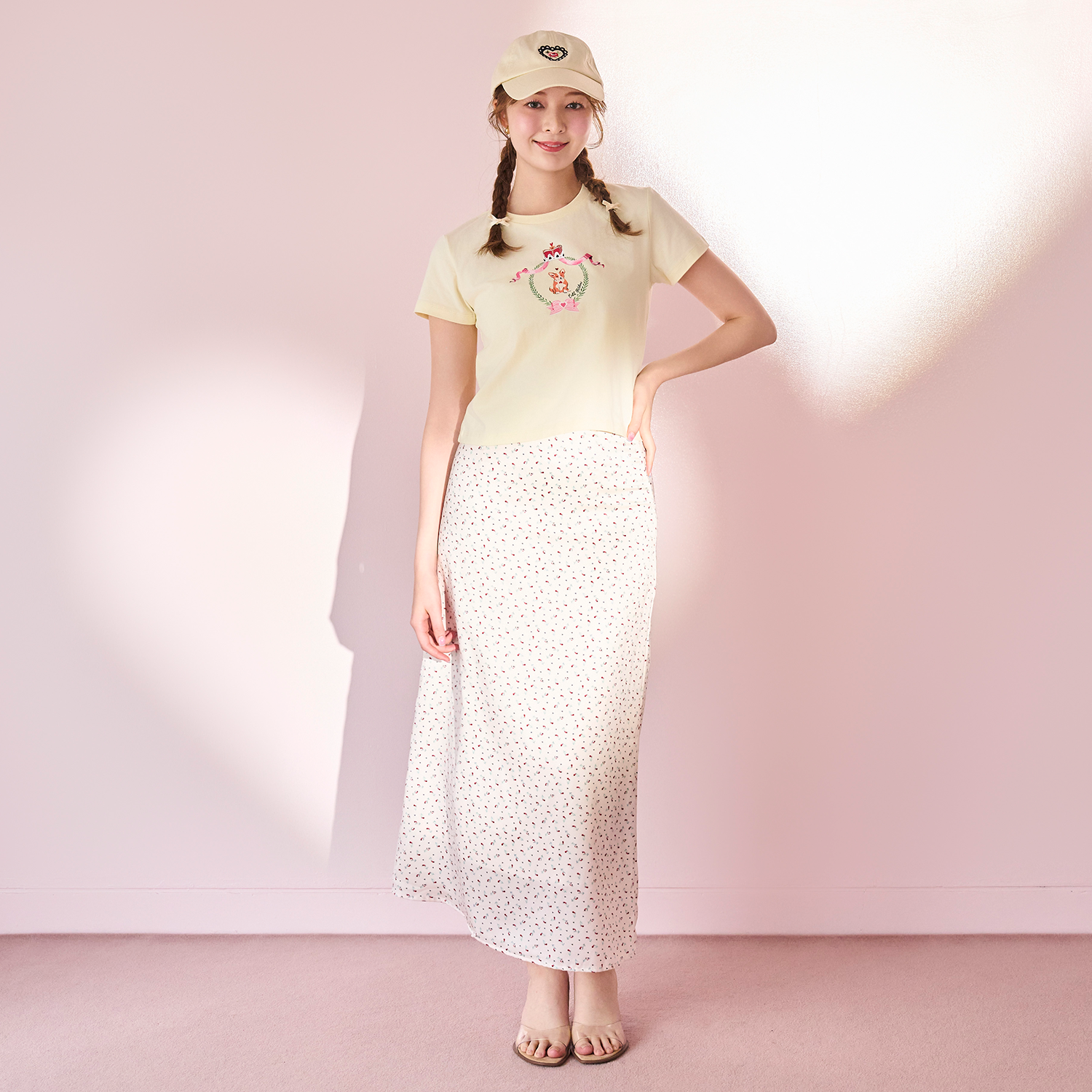 サテンスカート Rose Miniature