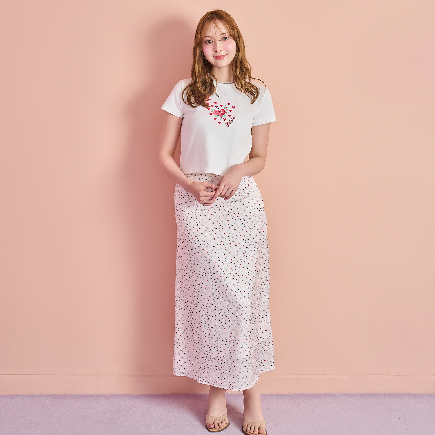 サテンスカート Rose Miniature