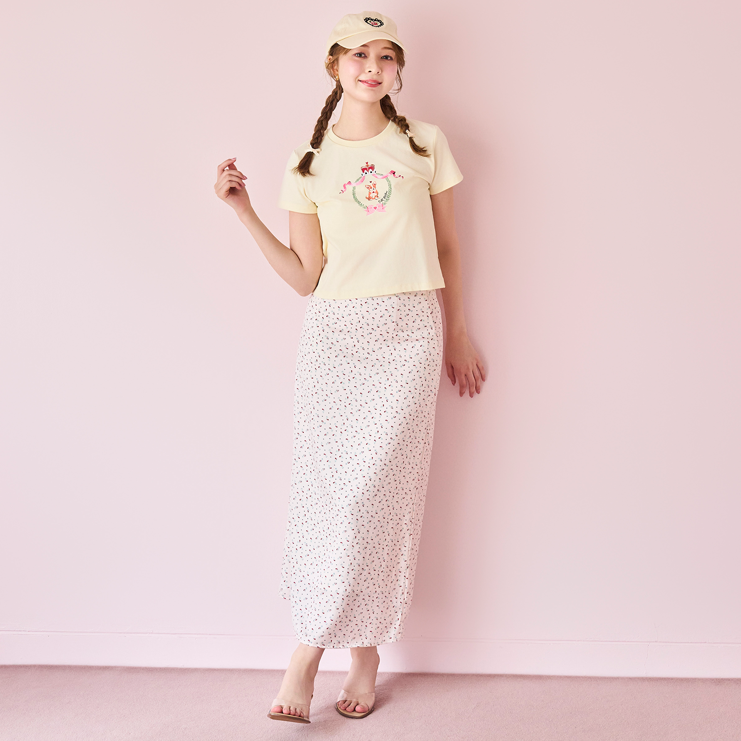 サテンスカート Rose Miniature