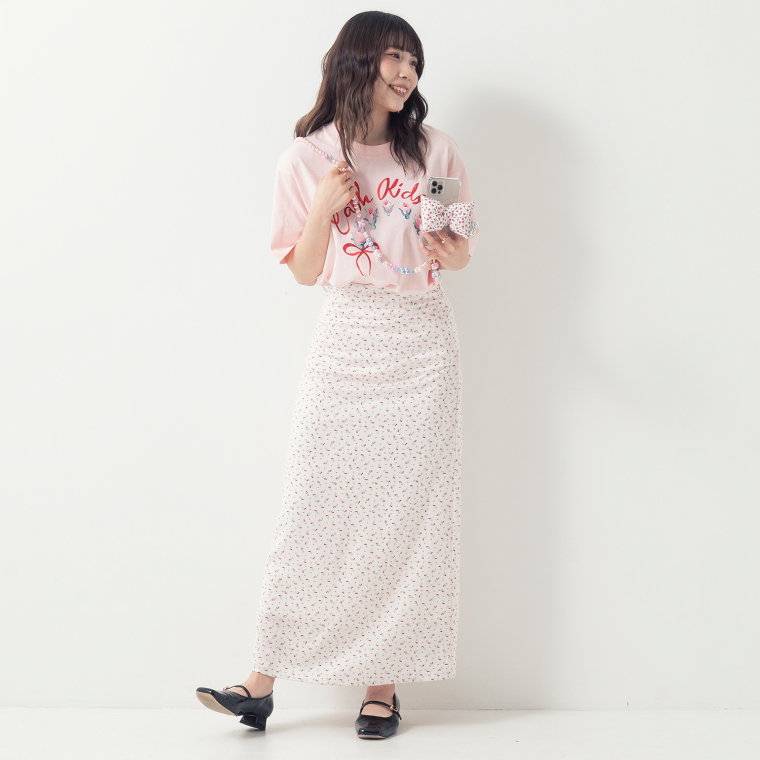 サテンスカート Rose Miniature