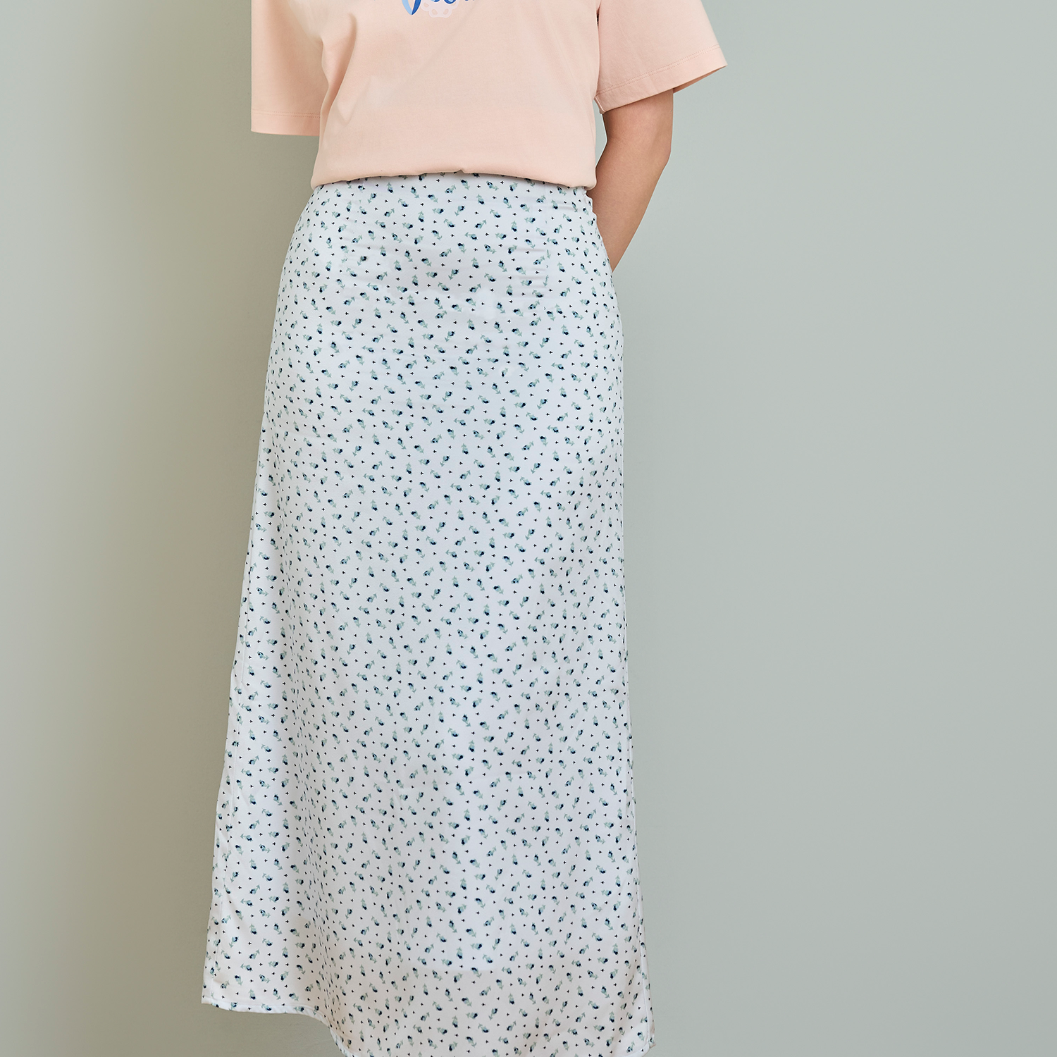 サテンスカート Rose Miniature