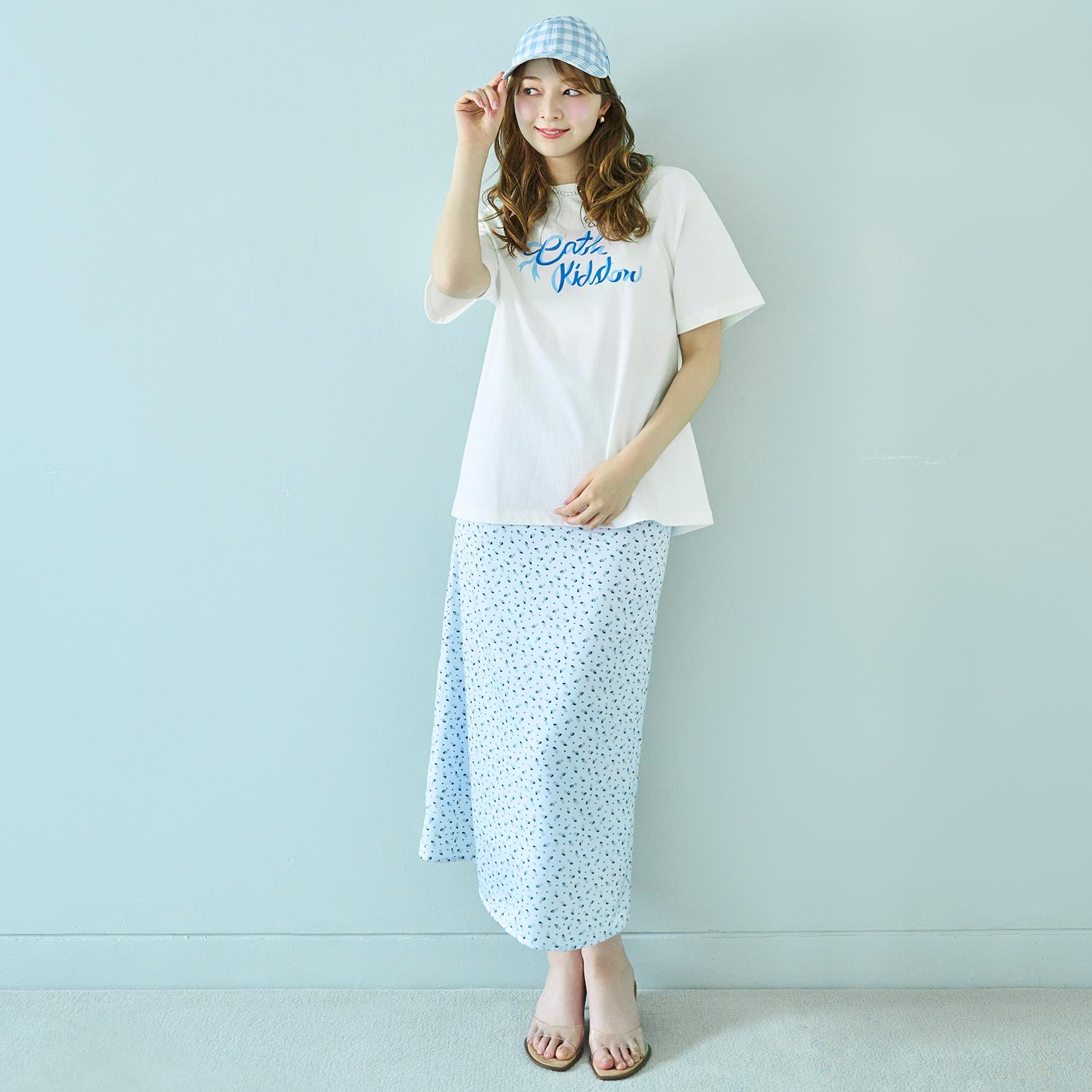 サテンスカート Rose Miniature