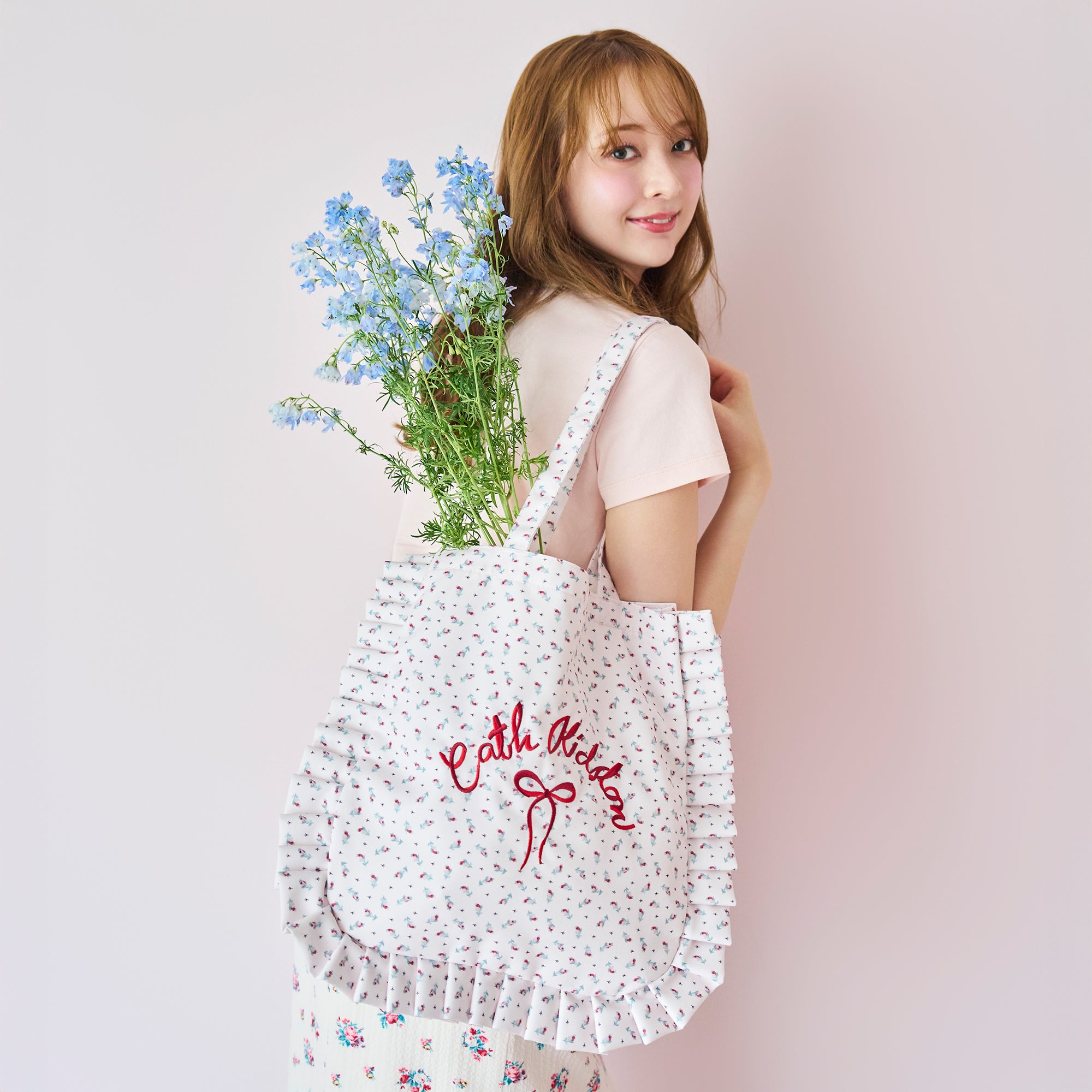 フリルトートバッグ Rose Miniature