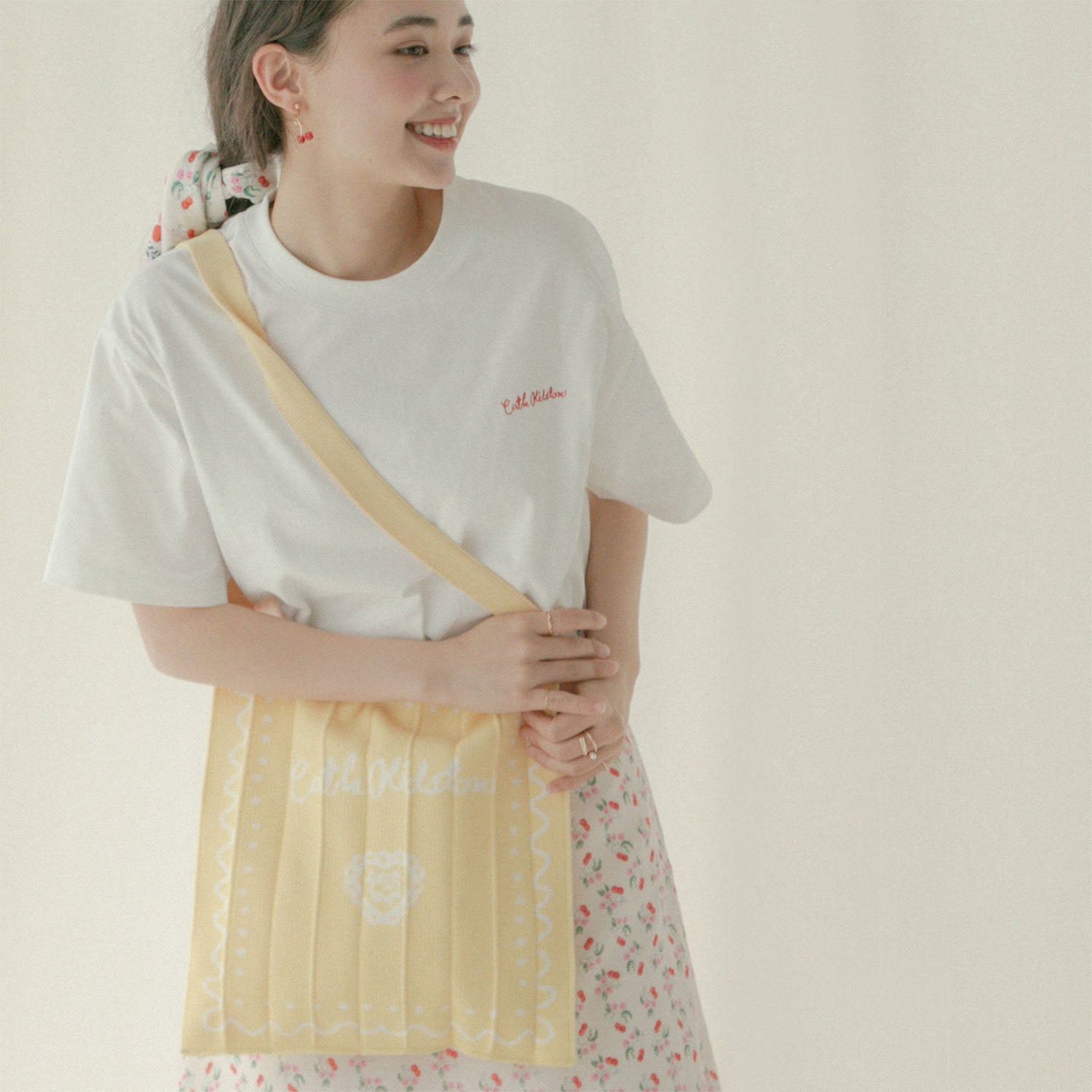 CK×KNT365 Knitty Swiggle Border Rose