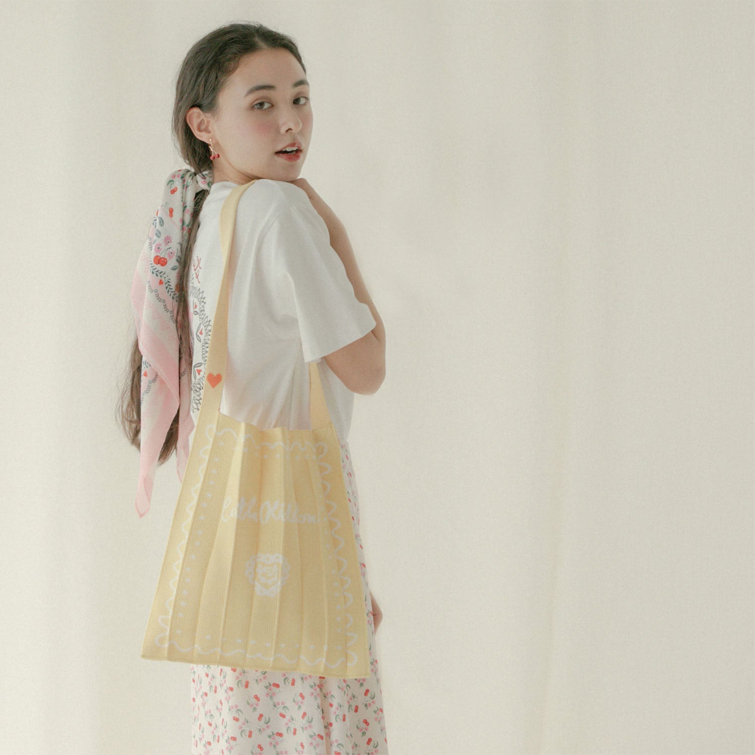 CK×KNT365 Knitty Swiggle Border Rose