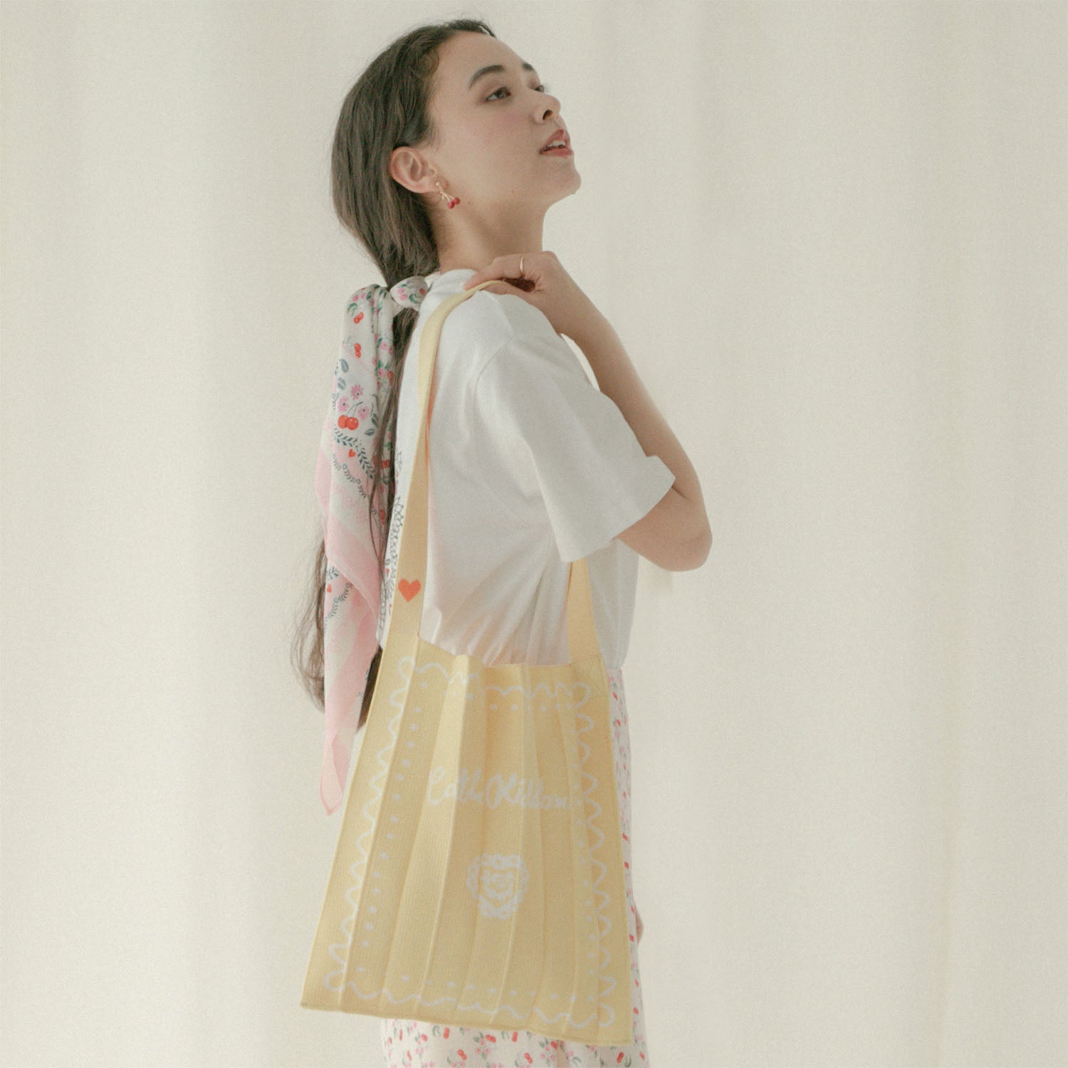 CK×KNT365 Knitty Swiggle Border Rose