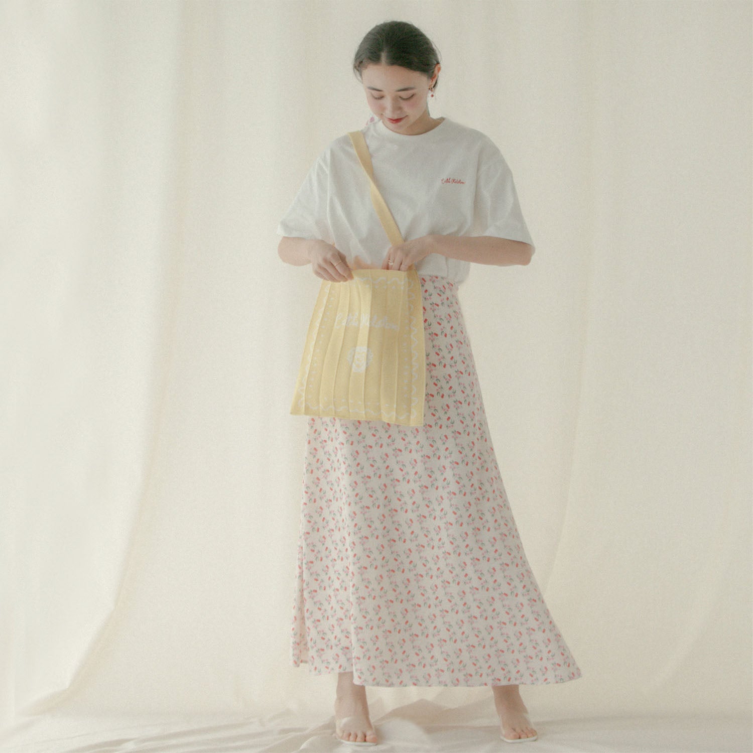 CK×KNT365 Knitty Swiggle Border Rose