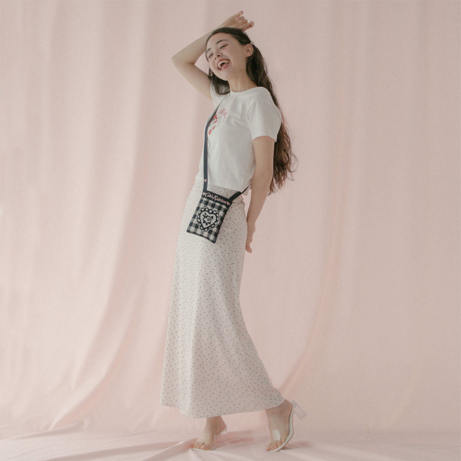 CK×KNT365 Me-Knitty Gingham Rose