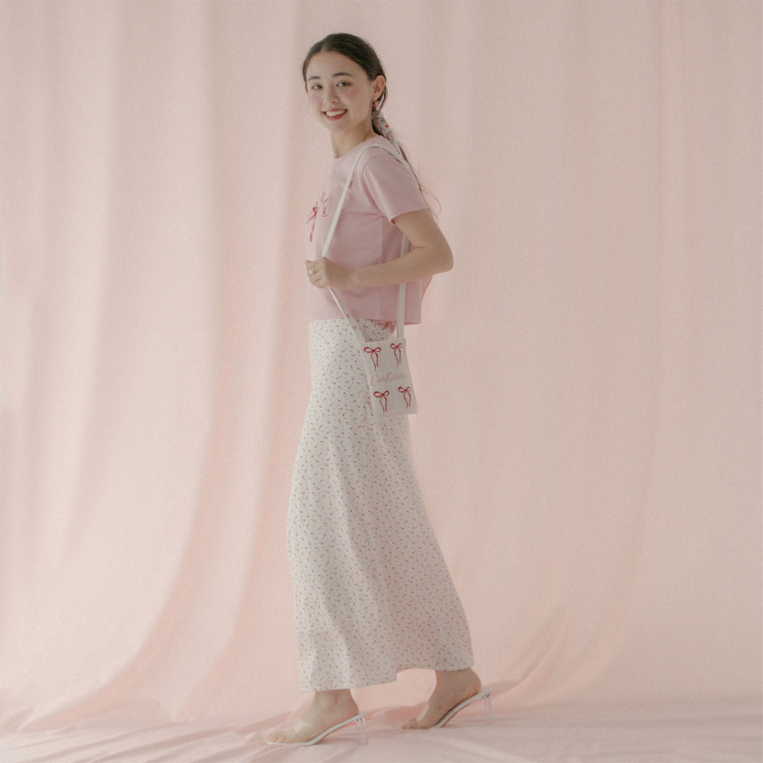 CK×KNT365 Me-Knitty Ribbon Logo