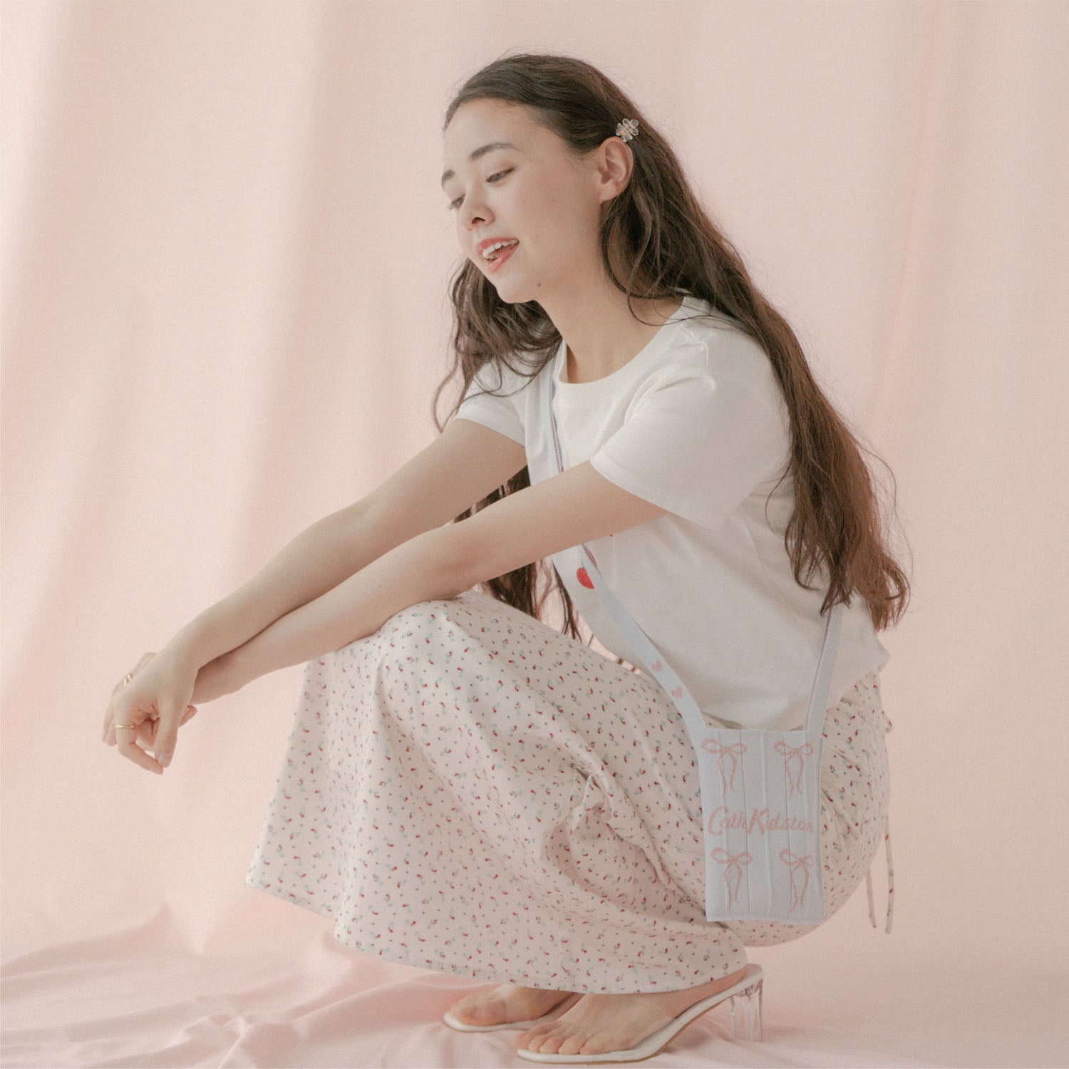 CK×KNT365 Me-Knitty Ribbon Logo