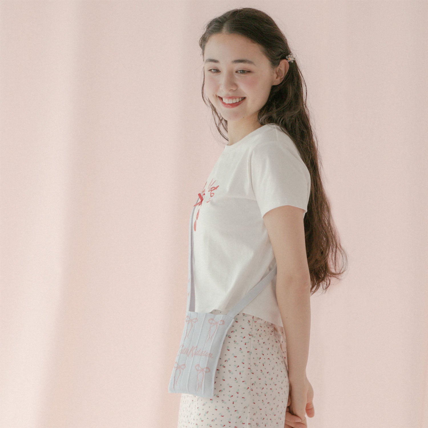 CK×KNT365 Me-Knitty Ribbon Logo