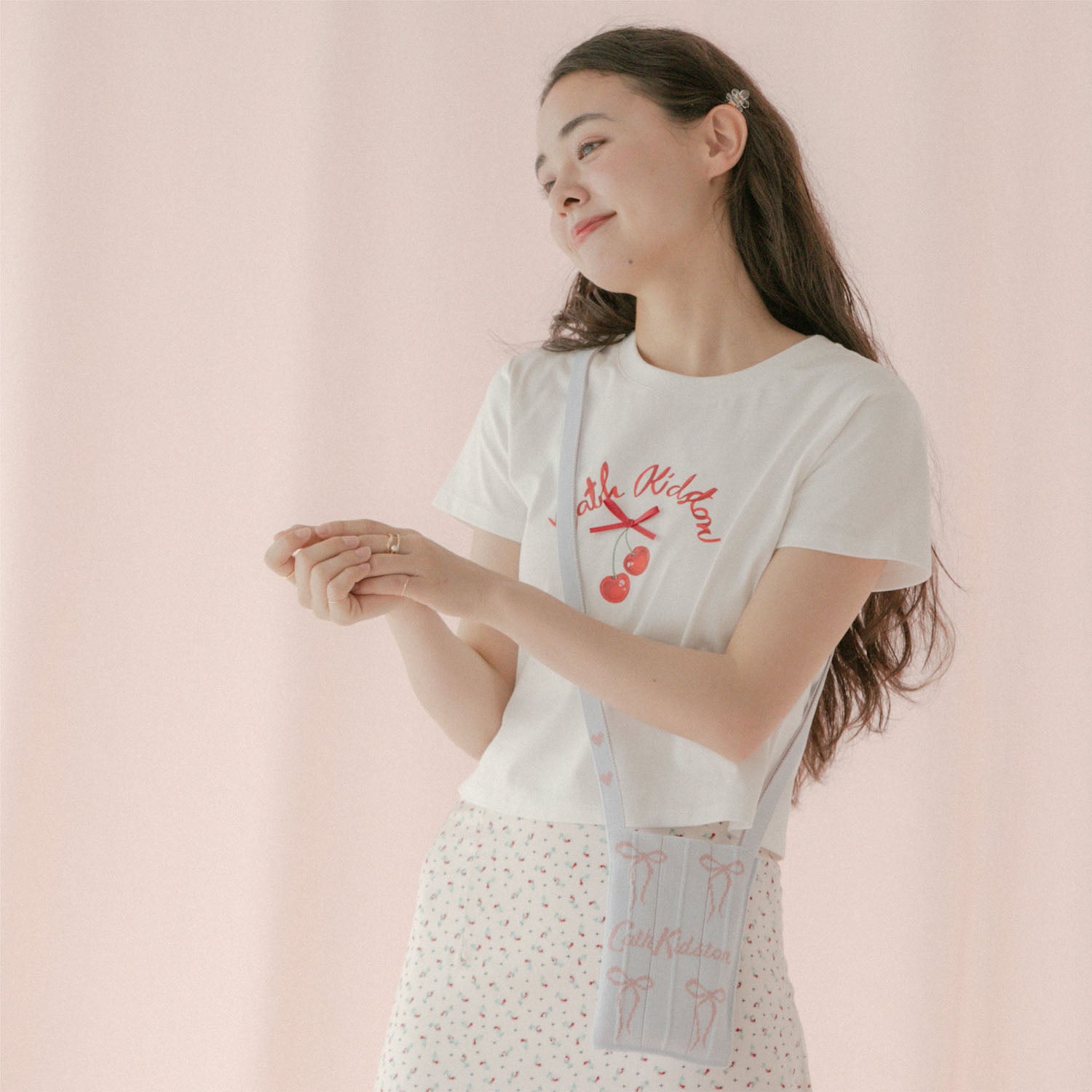 CK×KNT365 Me-Knitty Ribbon Logo