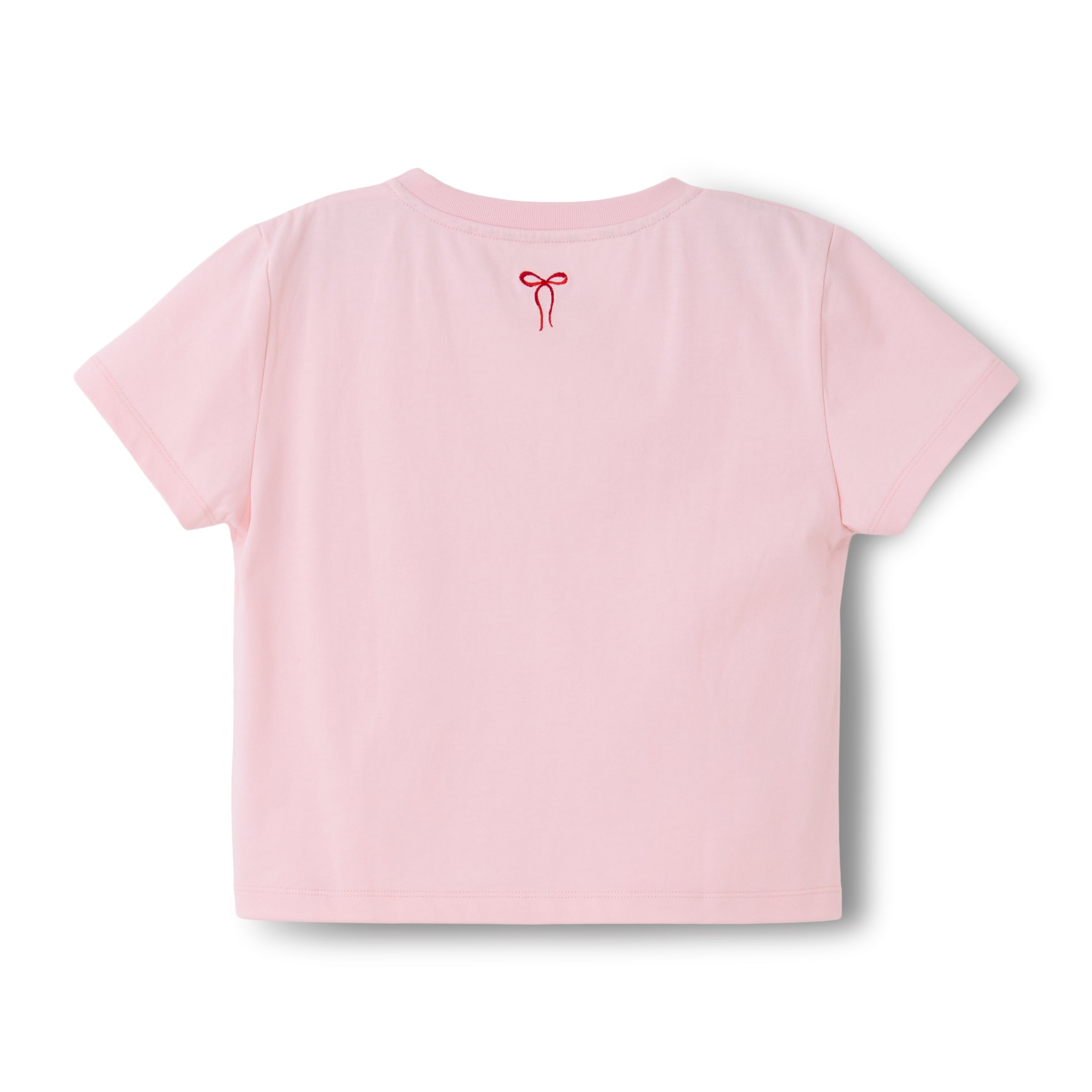 コンパクトTシャツ Lace Heart Rose