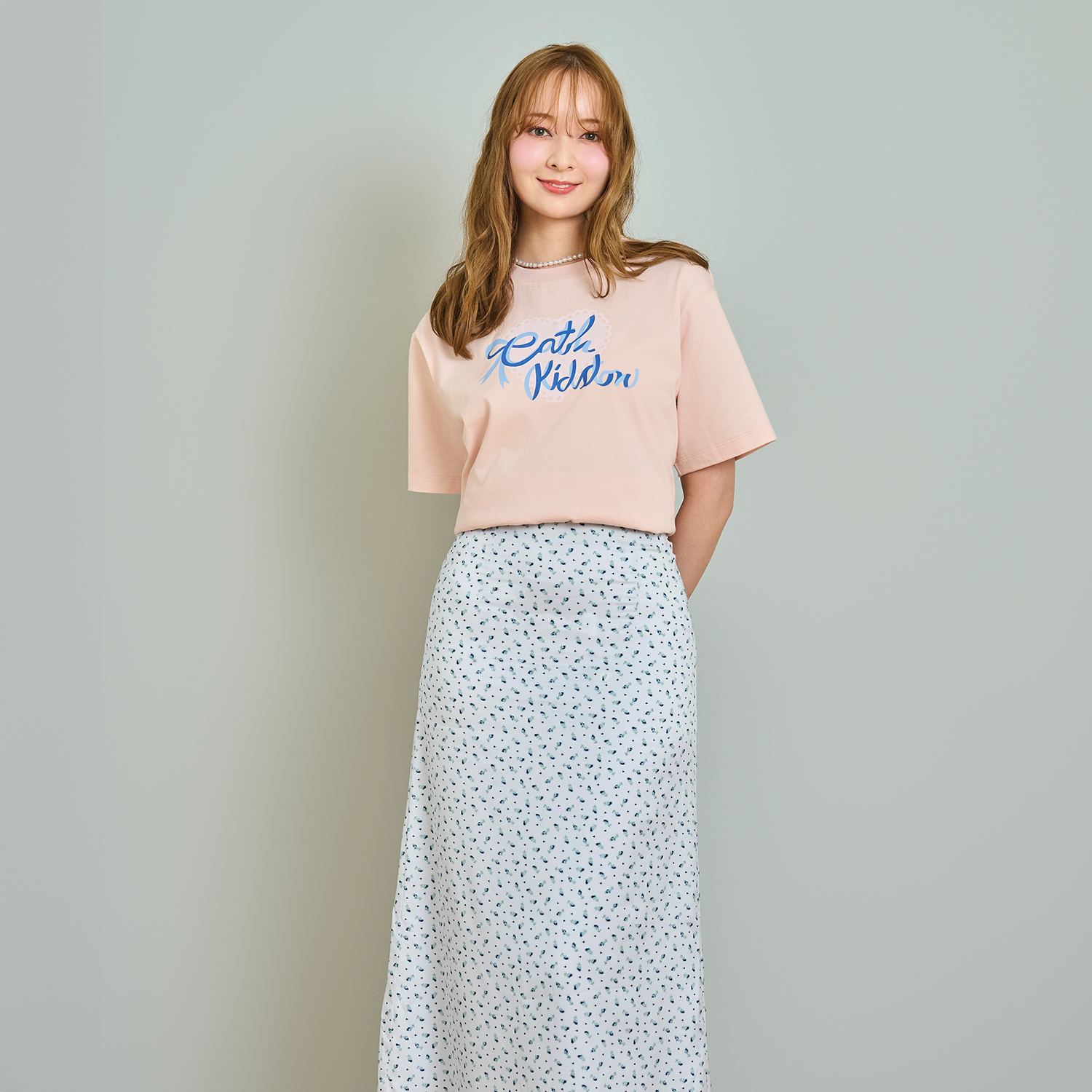 オーバーサイズTシャツ Cath Kidston Bow Logo
