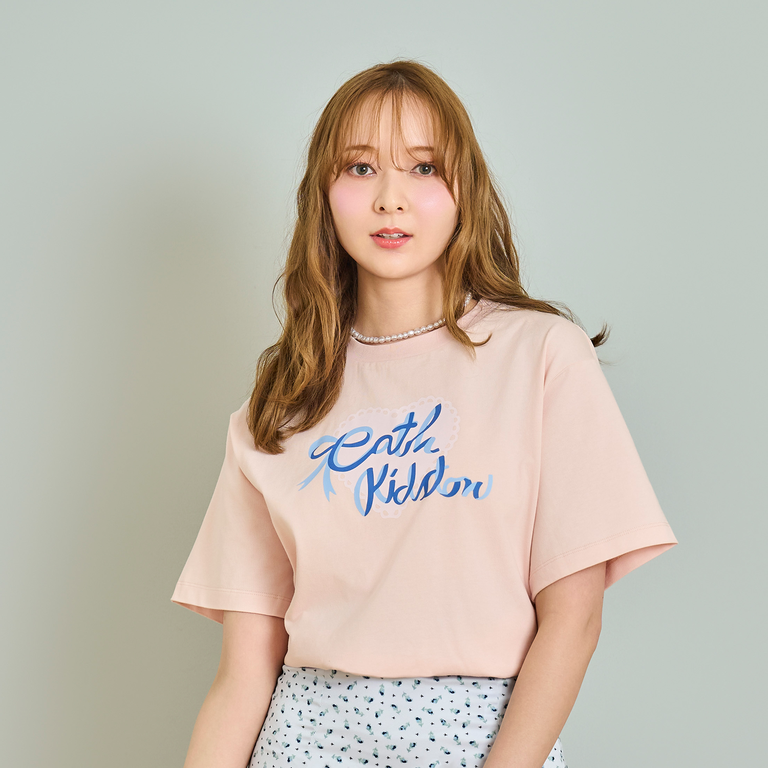 オーバーサイズTシャツ Cath Kidston Bow Logo