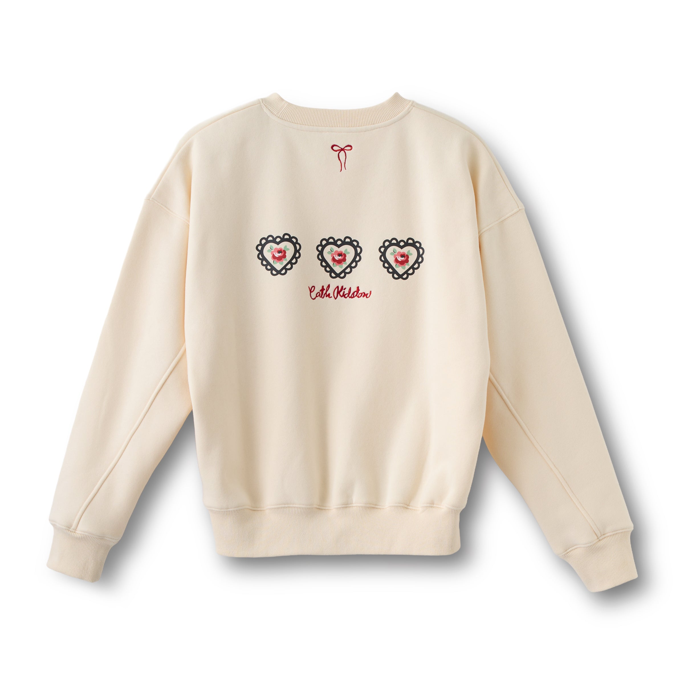 裏起毛スウェットトップス Lace Heart