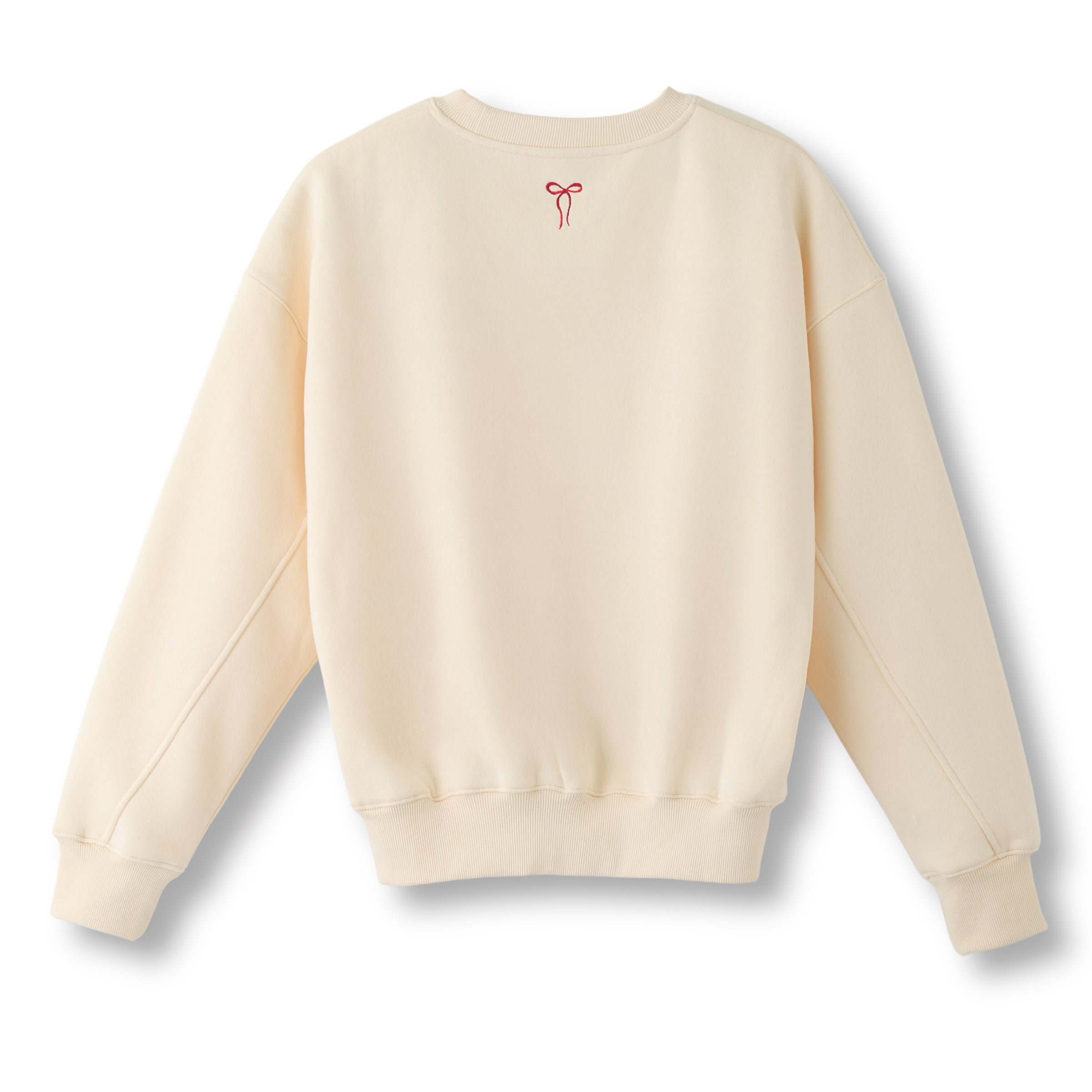 裏起毛スウェットトップス Ribbon Floral