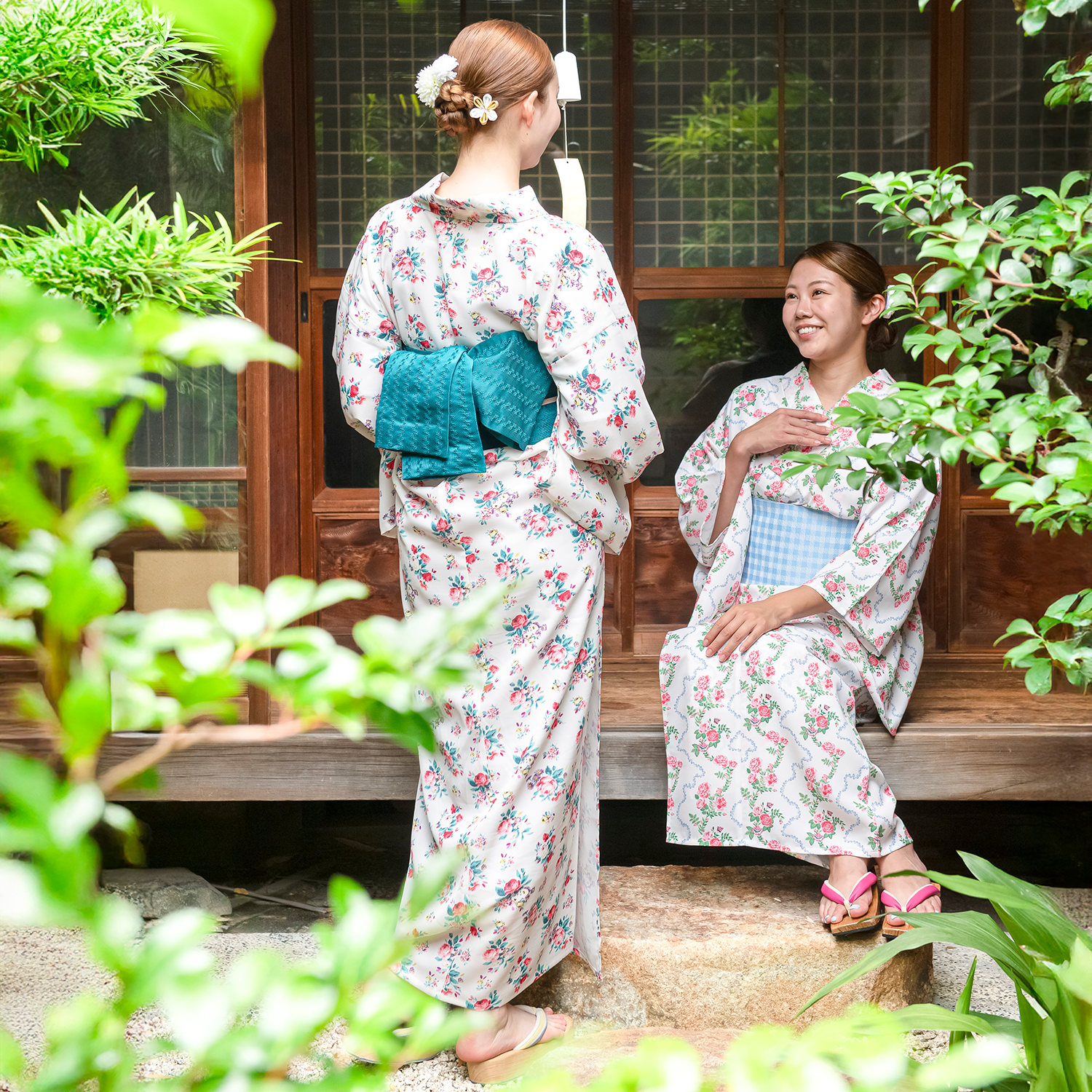 浴衣・帯セットIcon Floral