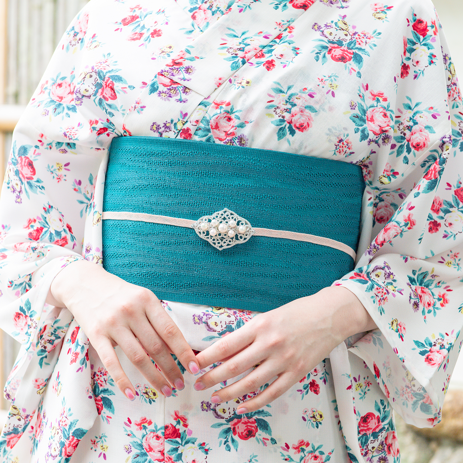 浴衣・帯セットIcon Floral