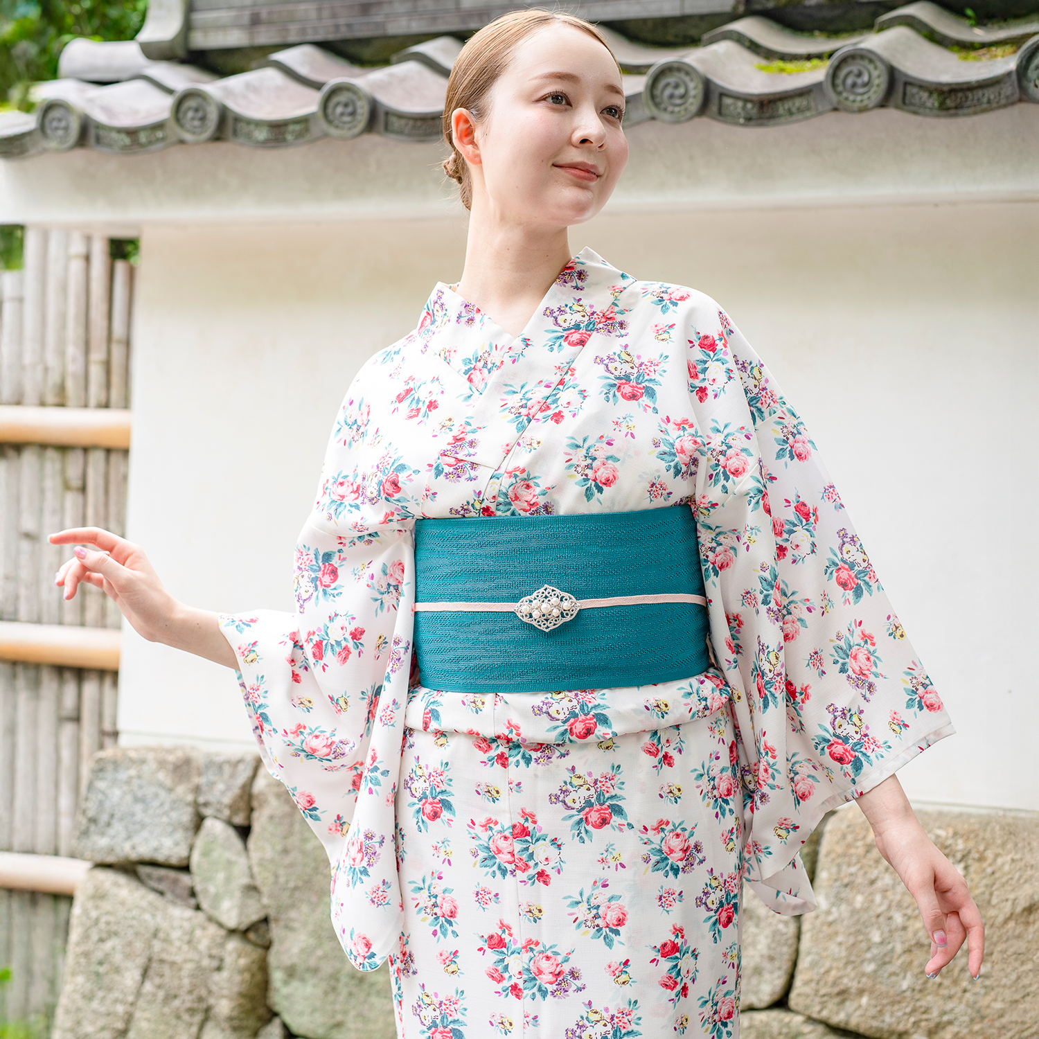 浴衣・帯セットIcon Floral