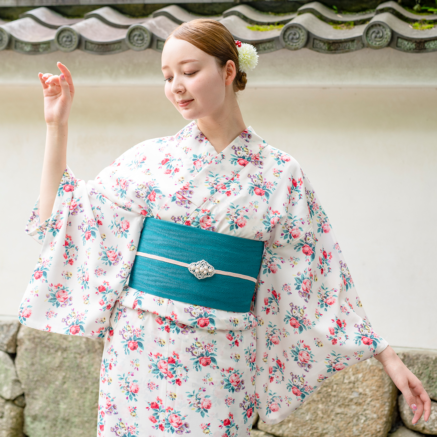 浴衣・帯セットIcon Floral