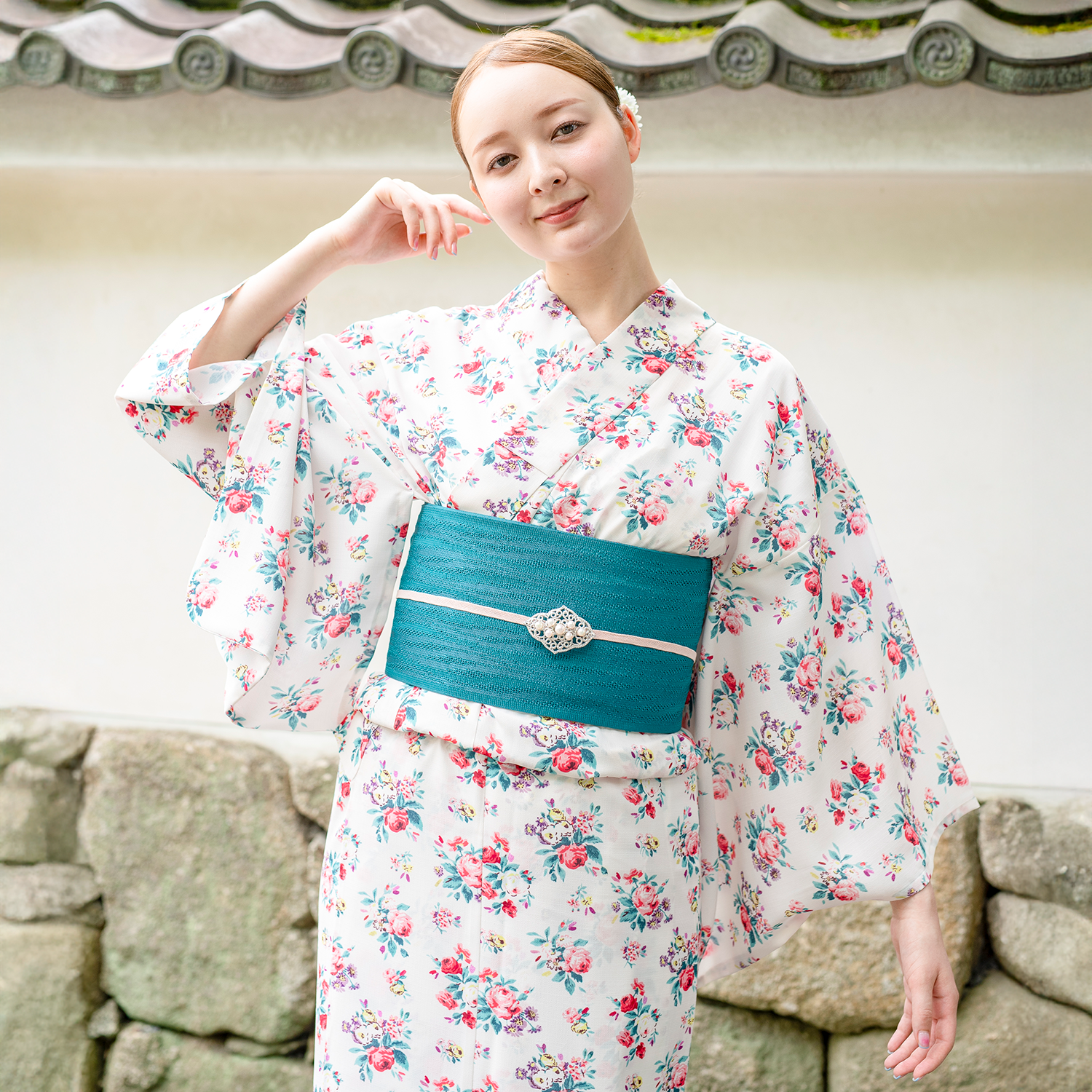 浴衣・帯セットIcon Floral