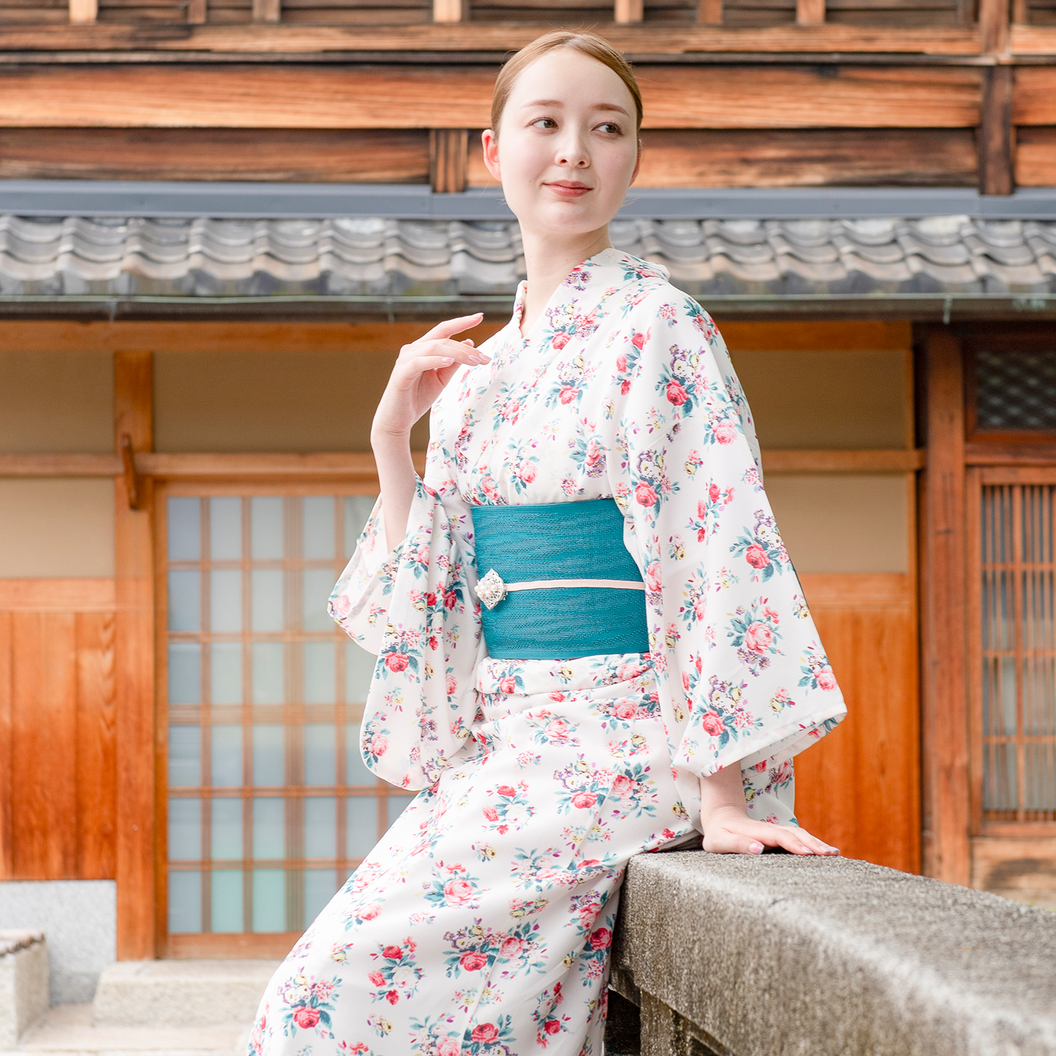 浴衣・帯セットIcon Floral