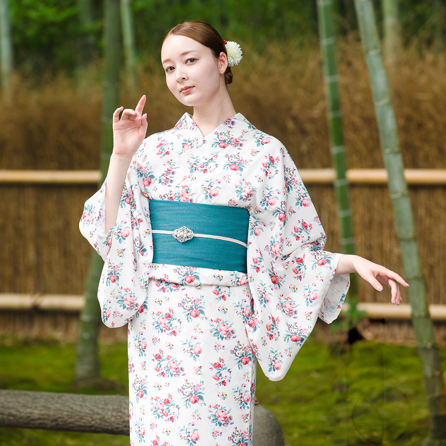 浴衣・帯セットIcon Floral