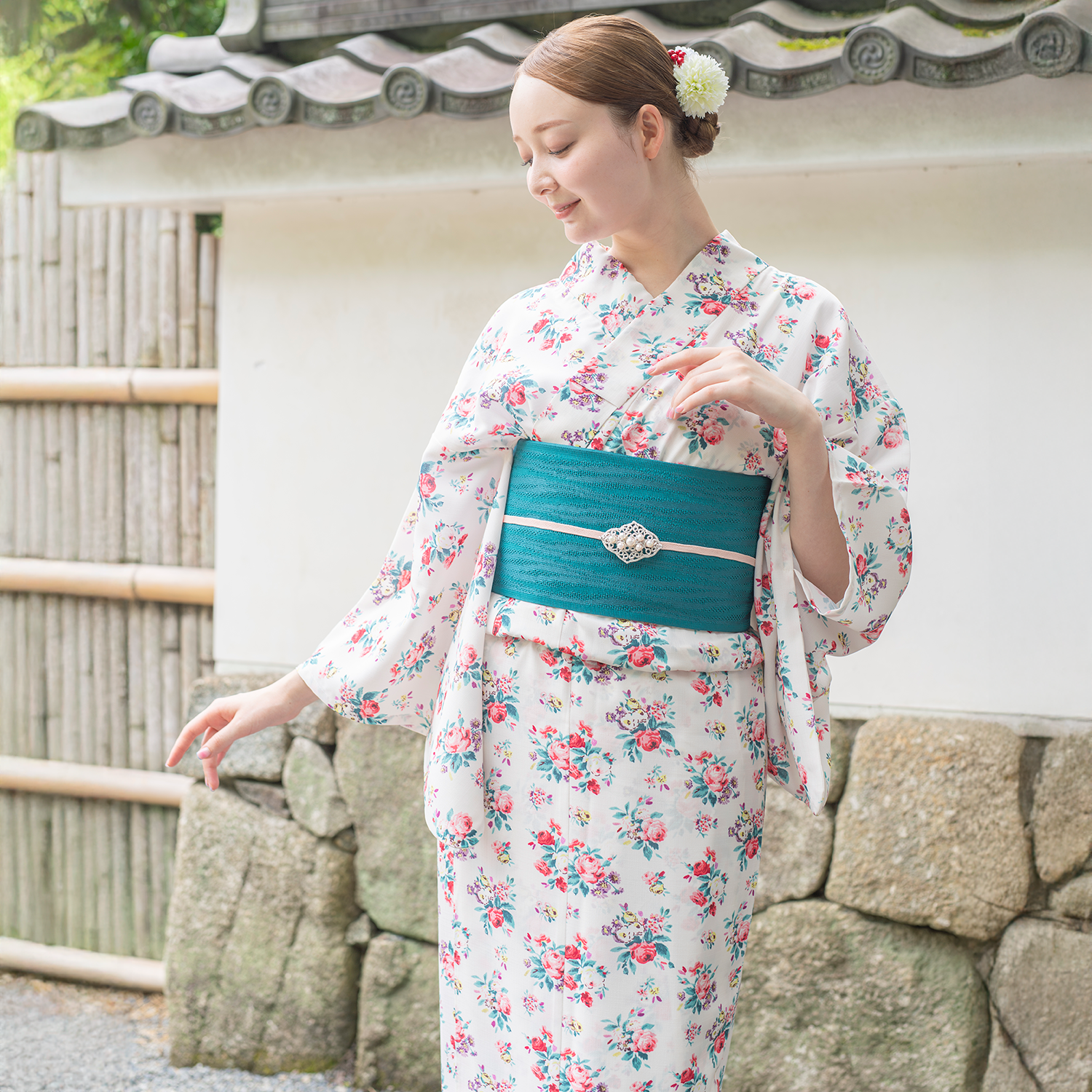 浴衣・帯セットIcon Floral