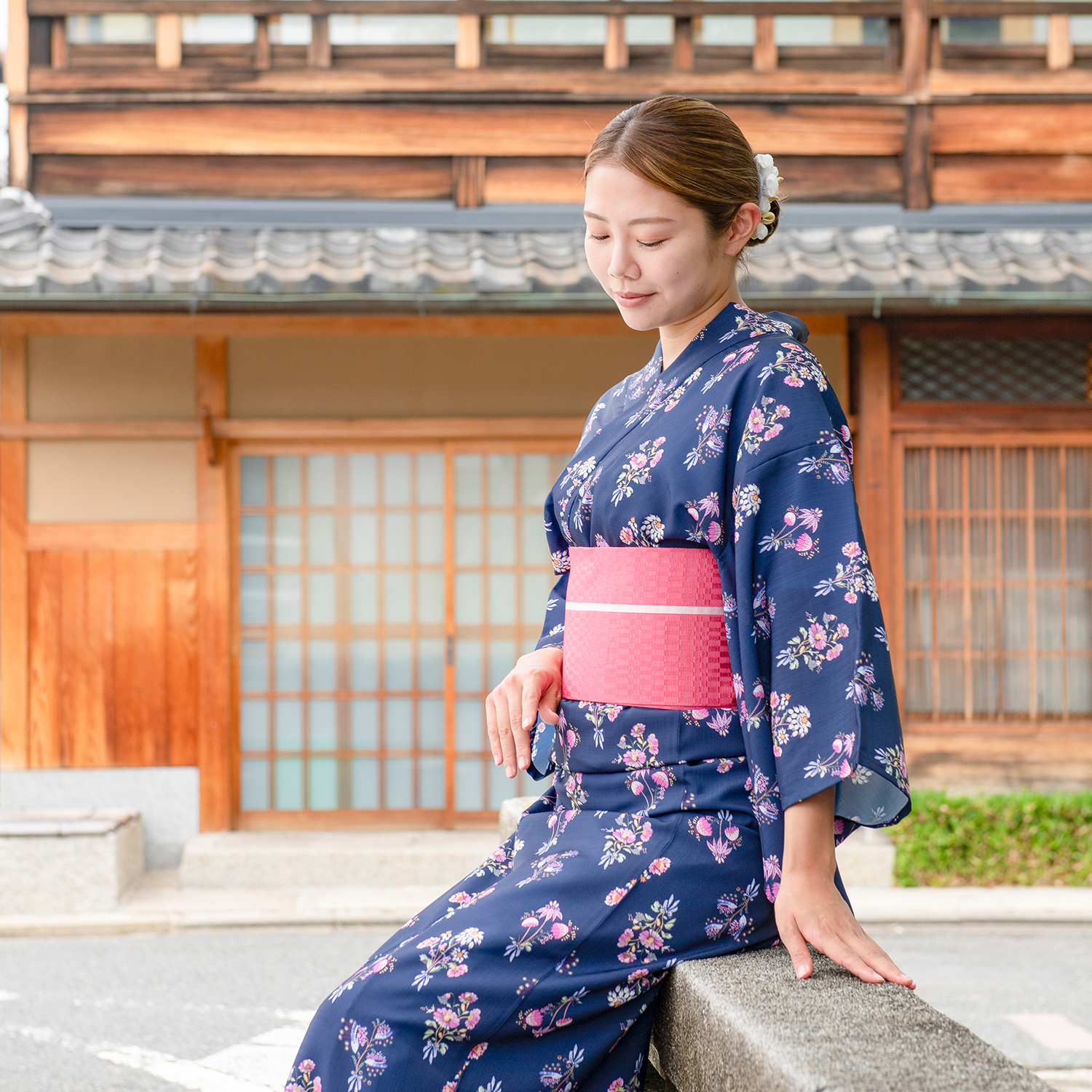 浴衣・帯セットA Friendship Bunch