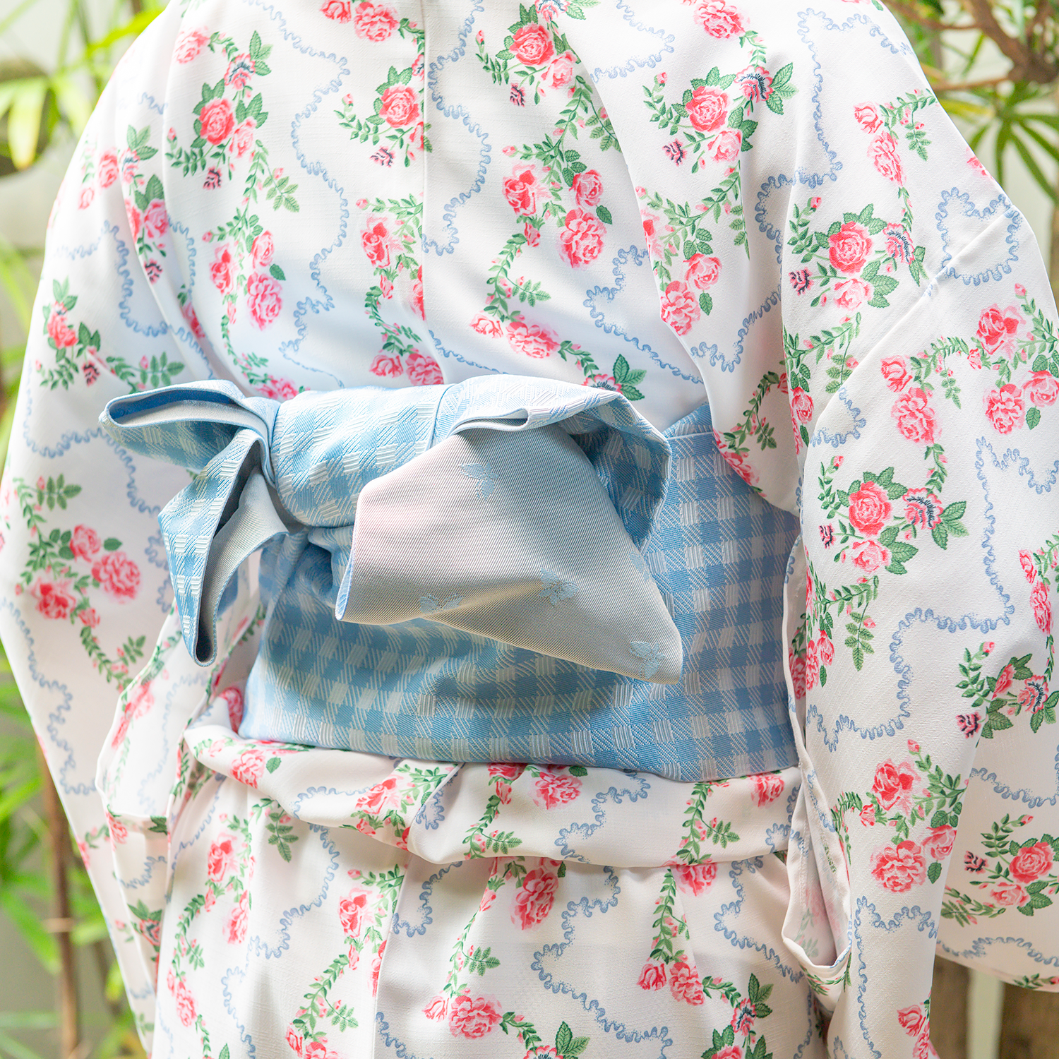 浴衣・帯セットRose Flutter