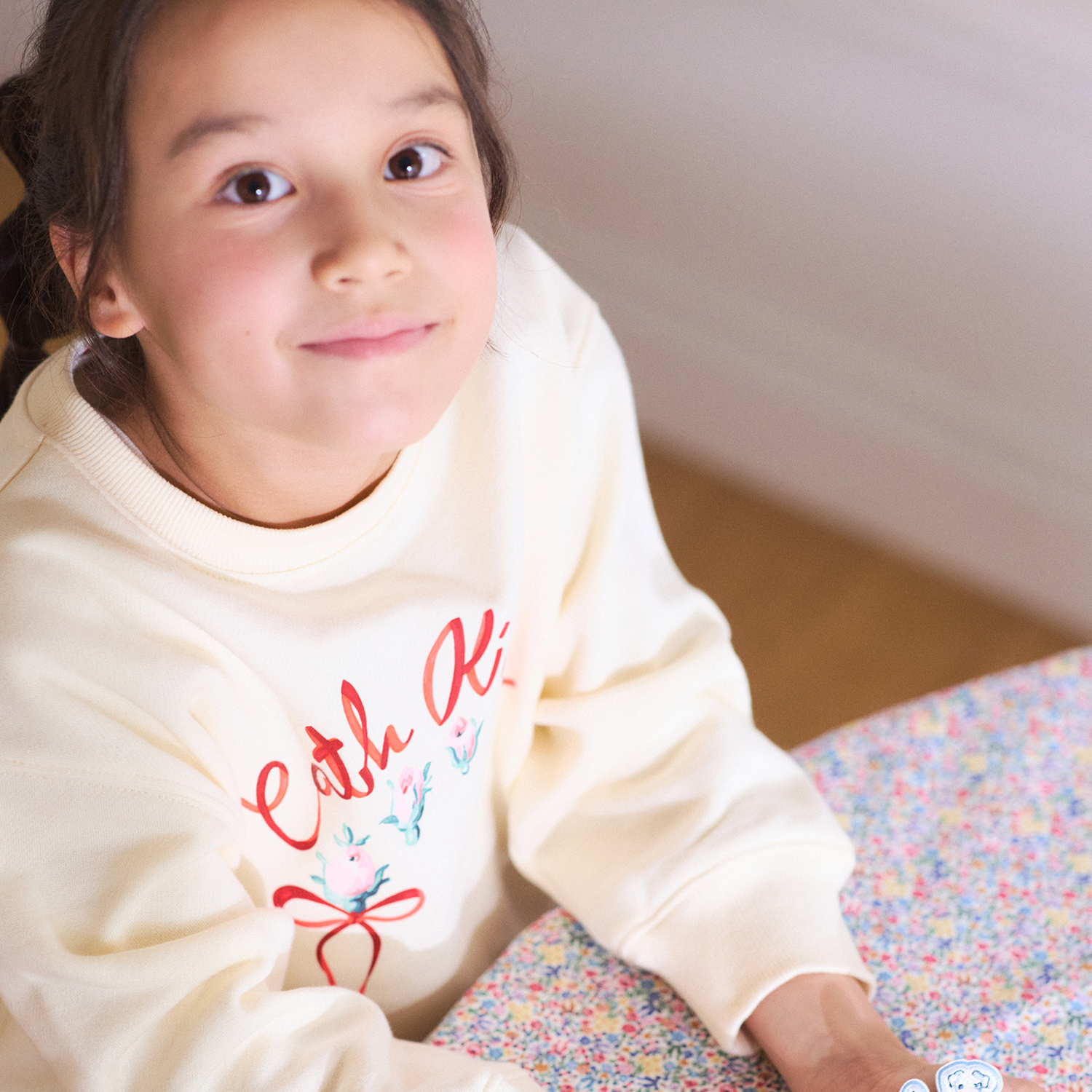 キッズ スウェット Ribbon Floral
