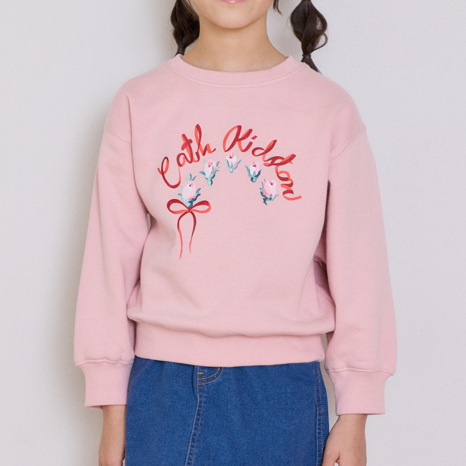 キッズ スウェット Ribbon Floral