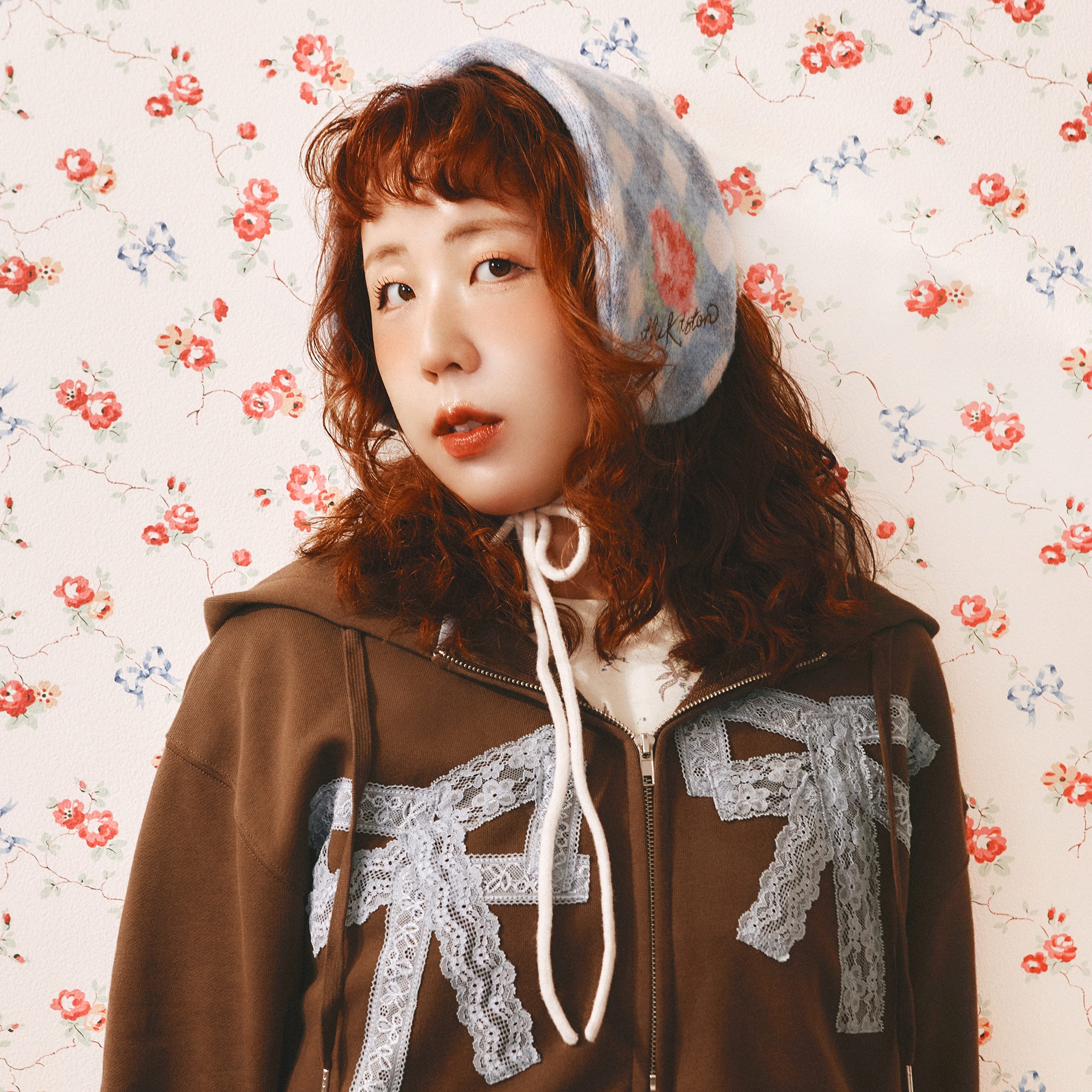 CK×sowa イヤーマフラー Gingham Floral