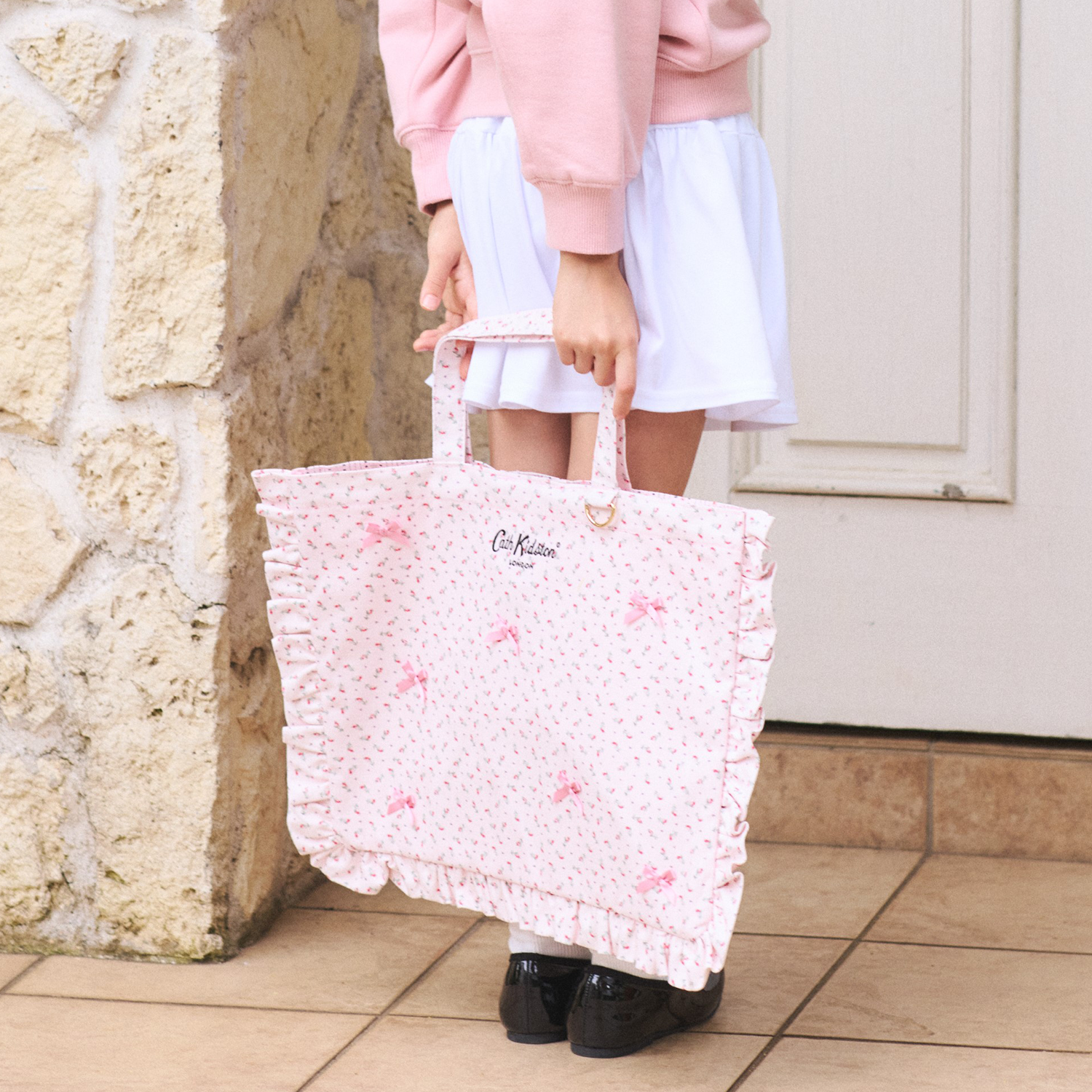 フリルレッスントートバッグ Rose Miniature