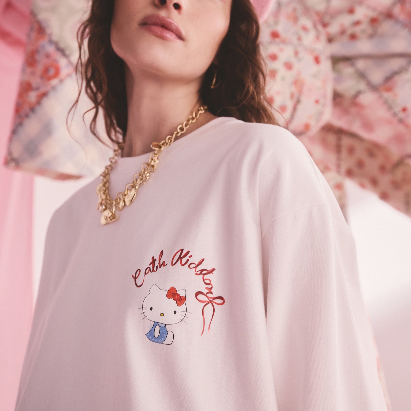 Cath Kidston × Hello Kitty ロングスリーブTシャツ
