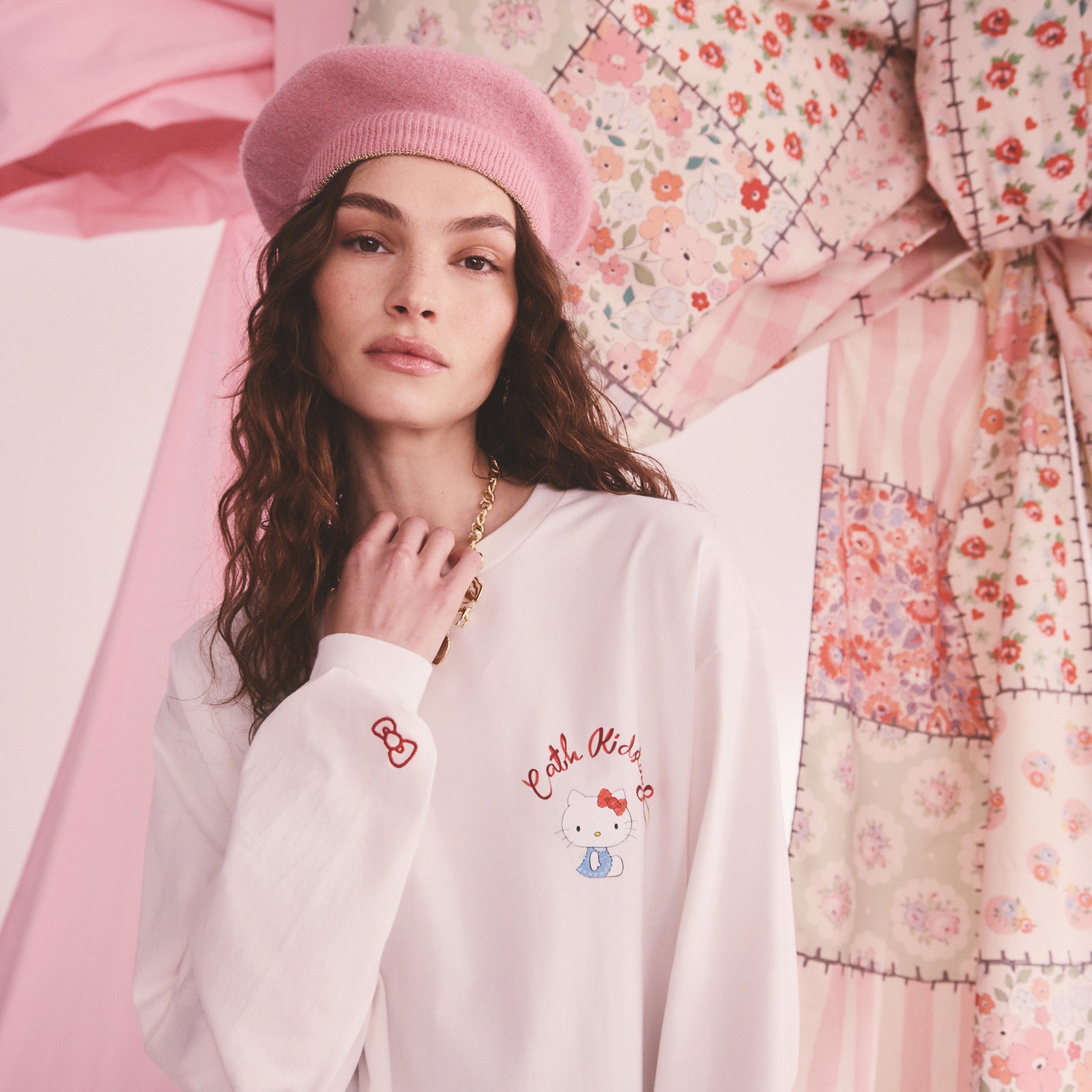 Cath Kidston × Hello Kitty ロングスリーブTシャツ